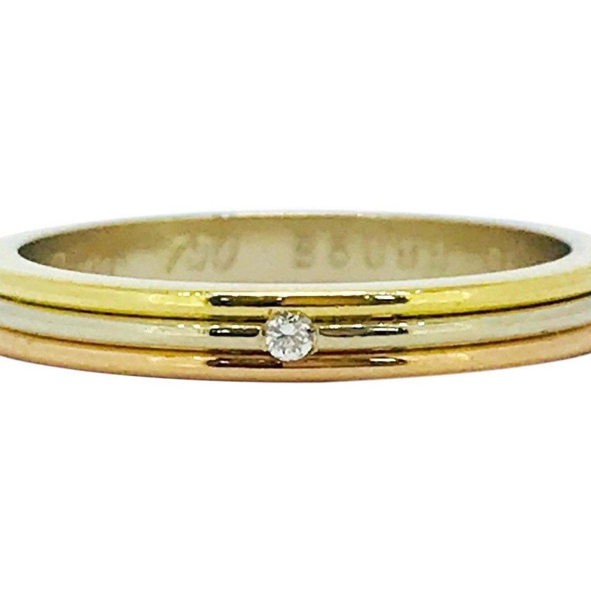 Cartier Vintage Trinity Tri Colour Wedding Band Ring