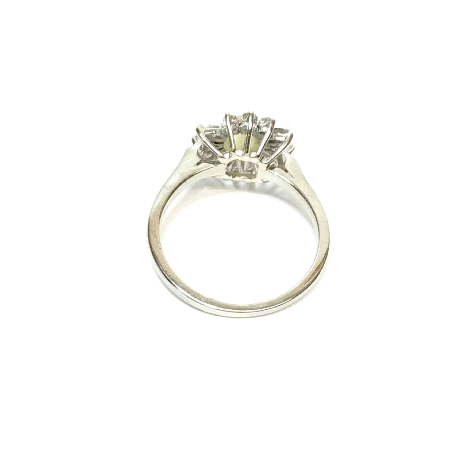 Cat's Eye and Diamond Cocktail Ring