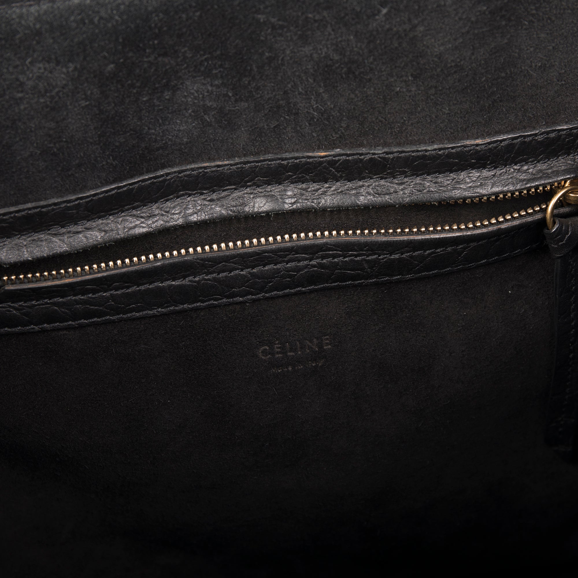 Celine Medium Embossed Luggage Phantom Tote