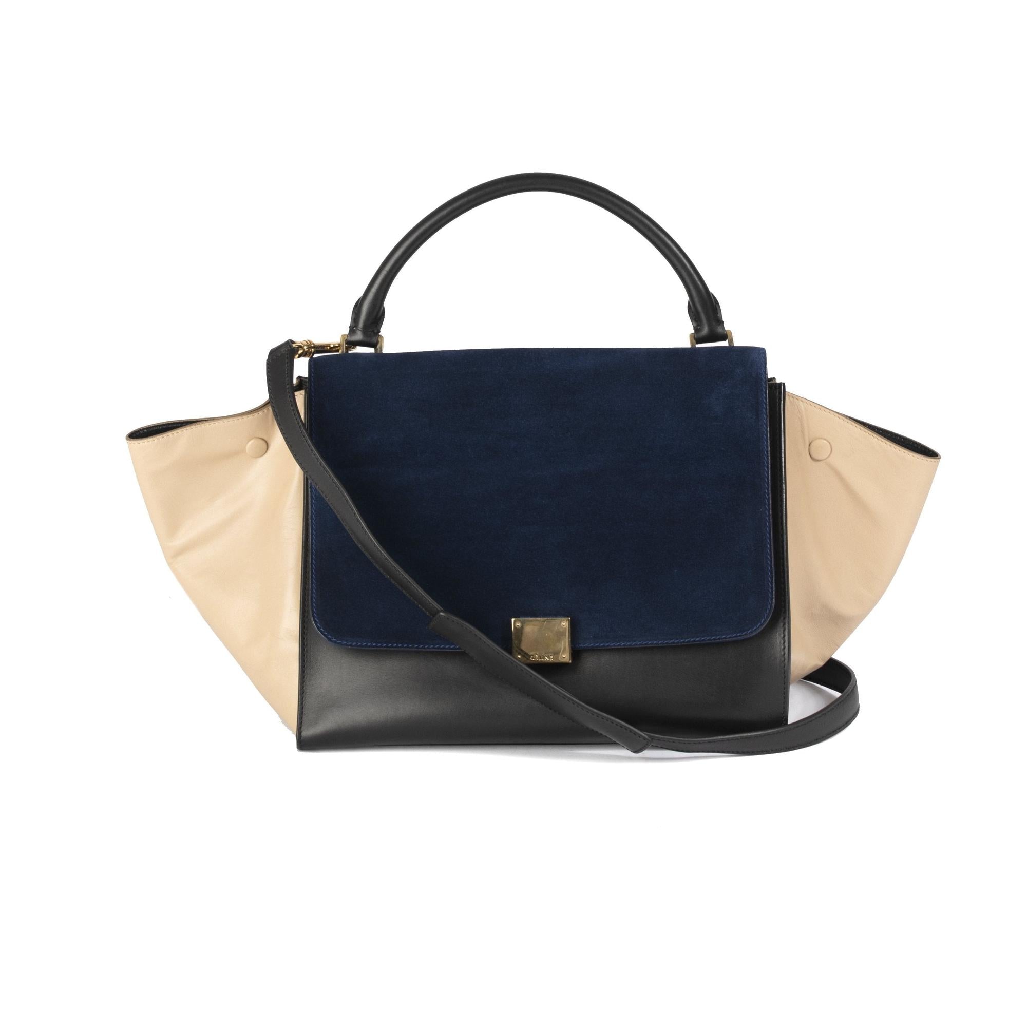 Celine Medium Tricolor Trapeze Bag