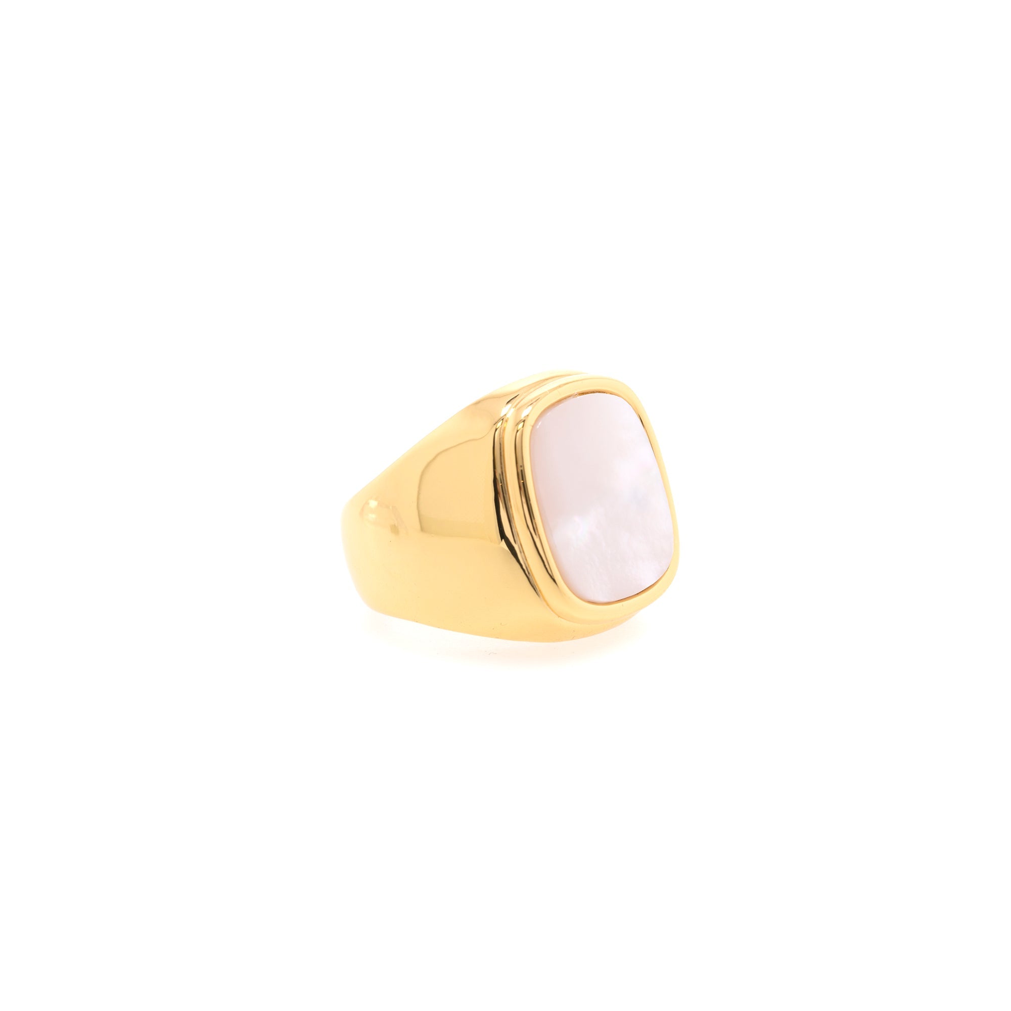 Celine Mother of Pearl Cocktail Ring