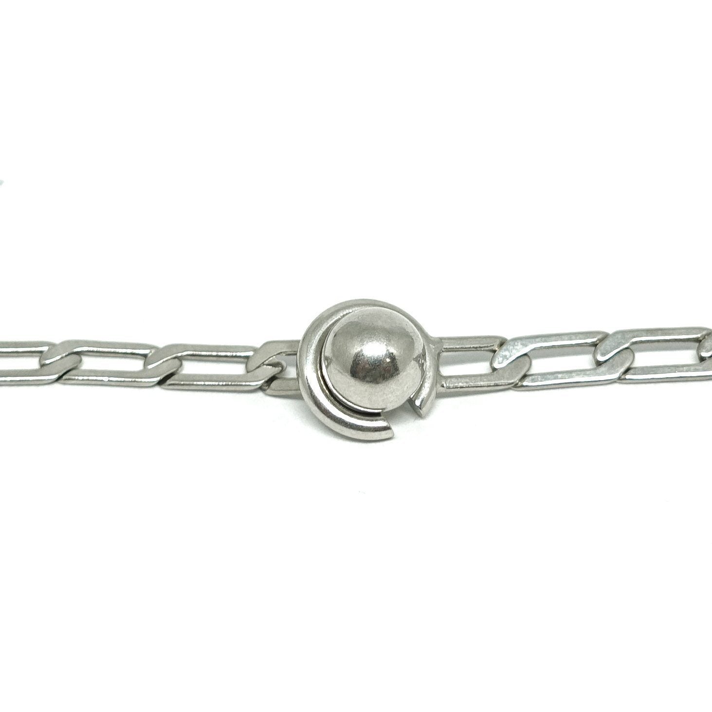 Celine Round Amber Pendant Necklace in Brass