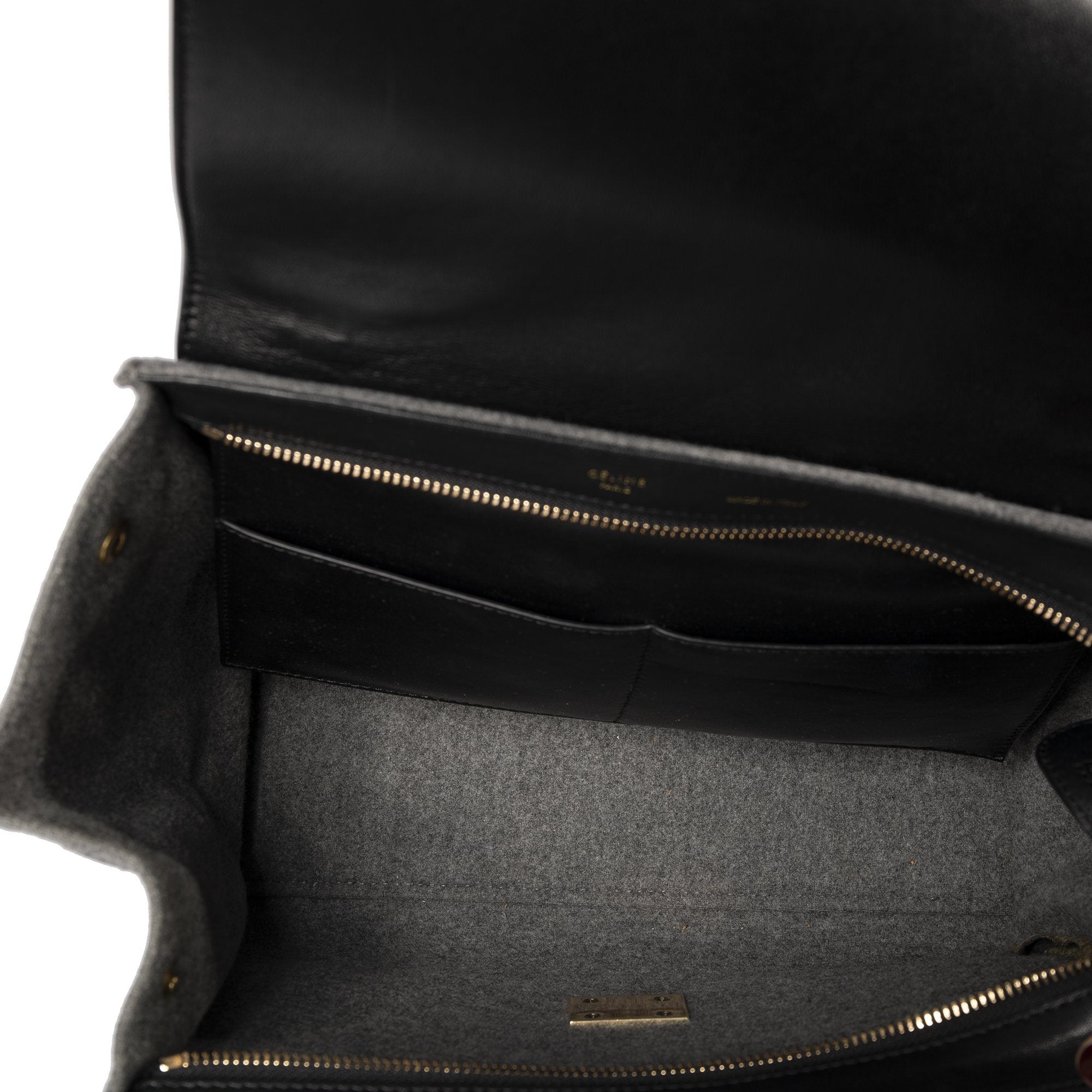 Celine Small Wool Trapeze Bag