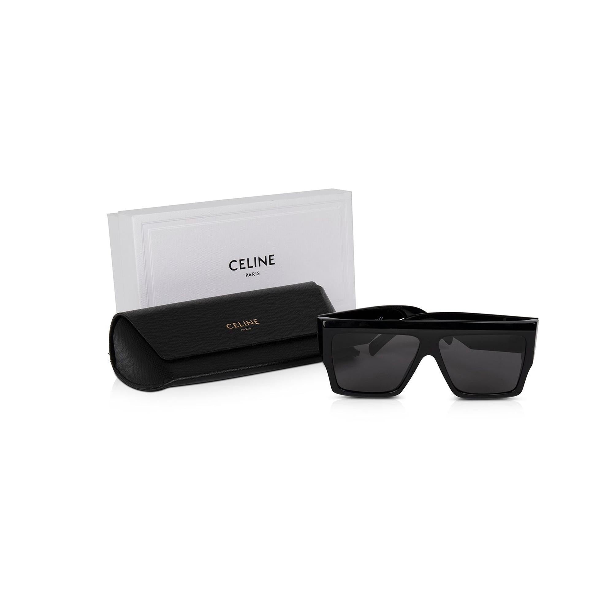 Celine Square Shield Sunglasses w/ Box