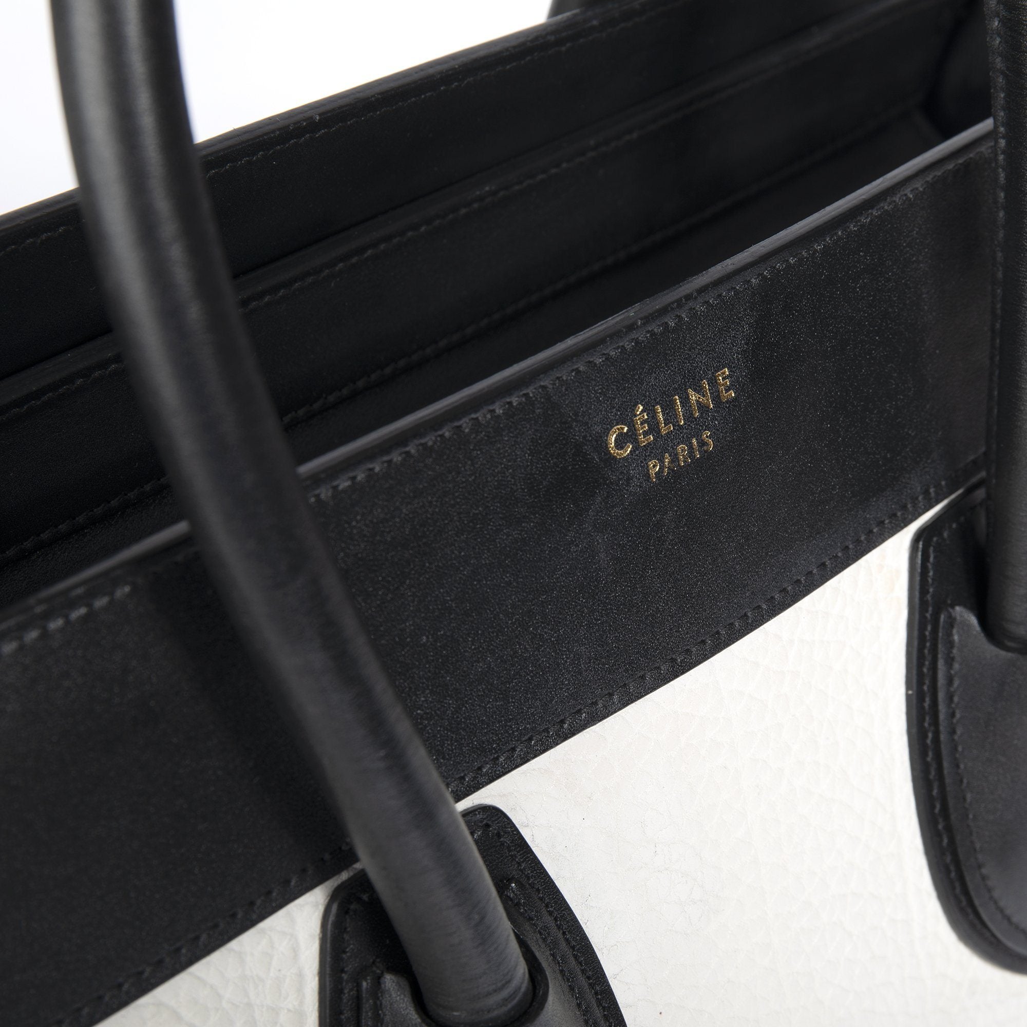 Celine Tricolor Mini Luggage Tote