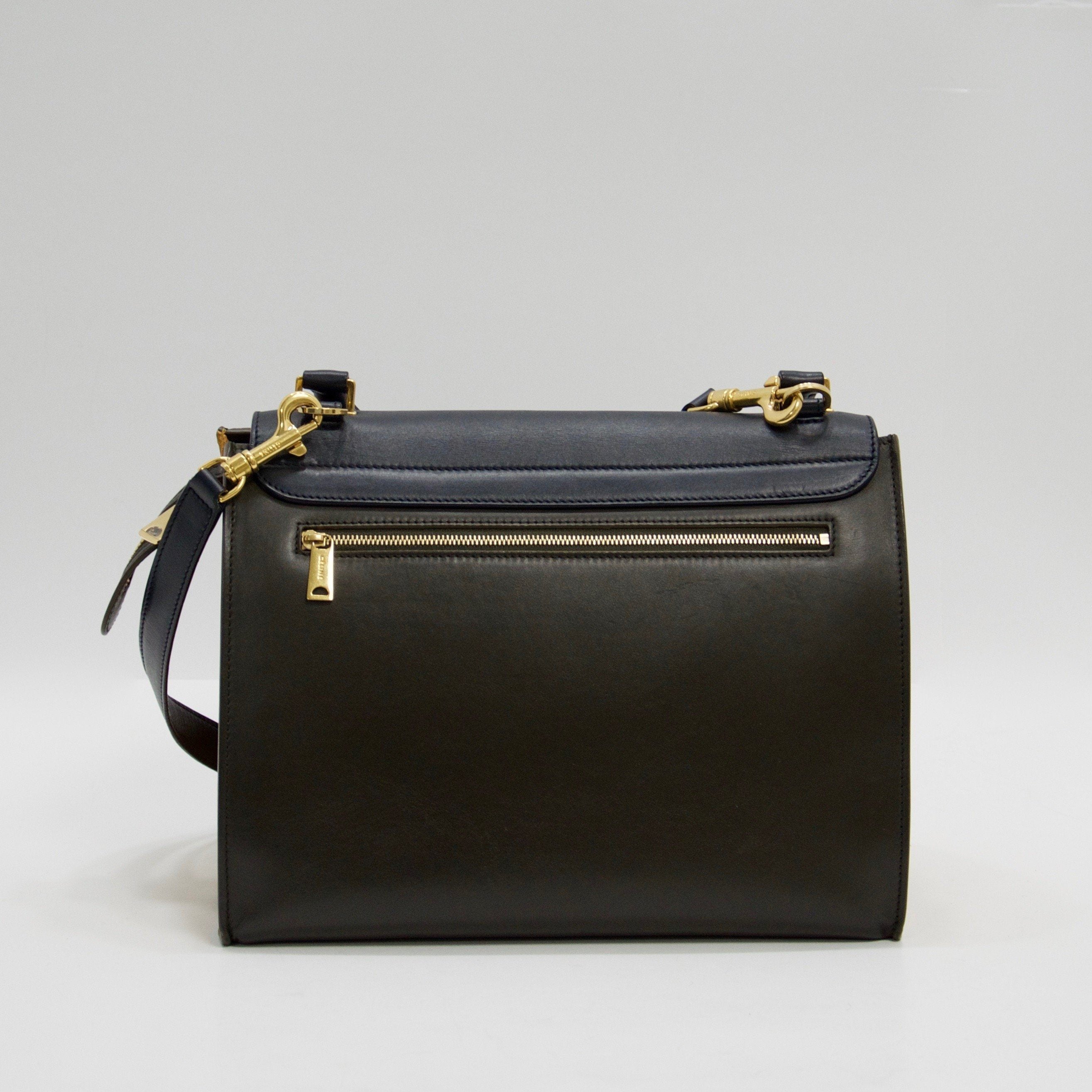 Celine Tricolour Medium Trapeze Bag