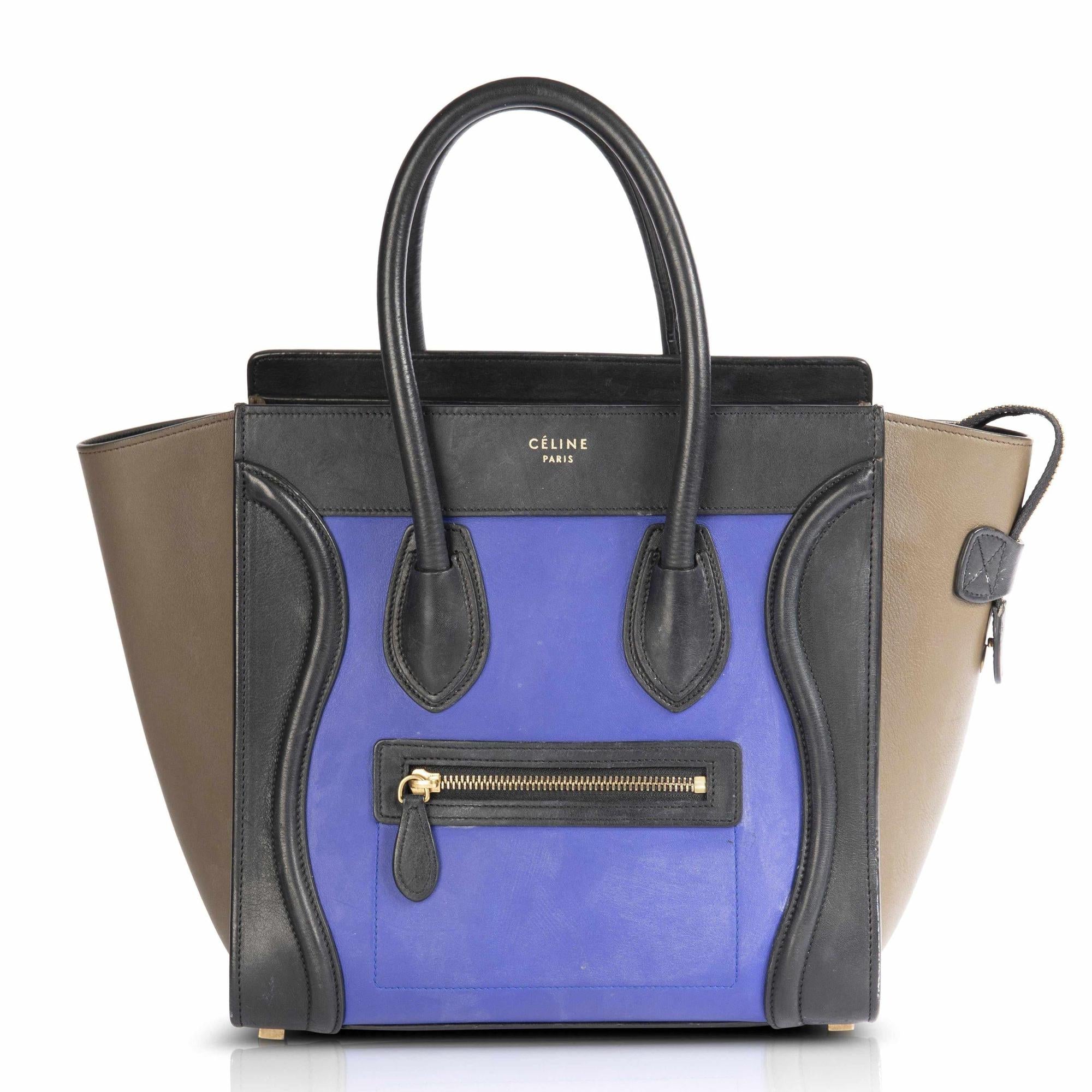 Celine Tricolour Micro Luggage Tote
