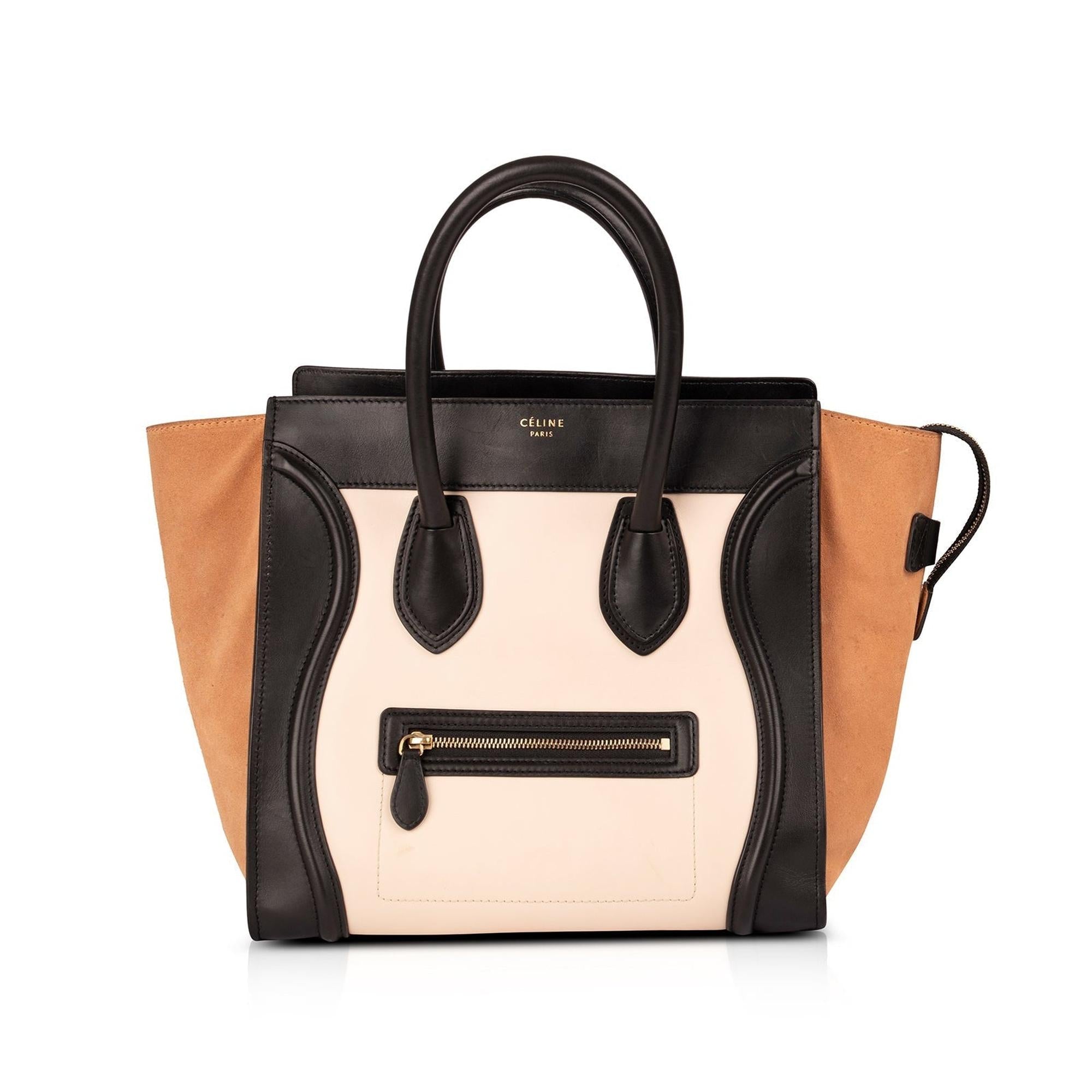 Celine Tricolour Mini Luggage Tote