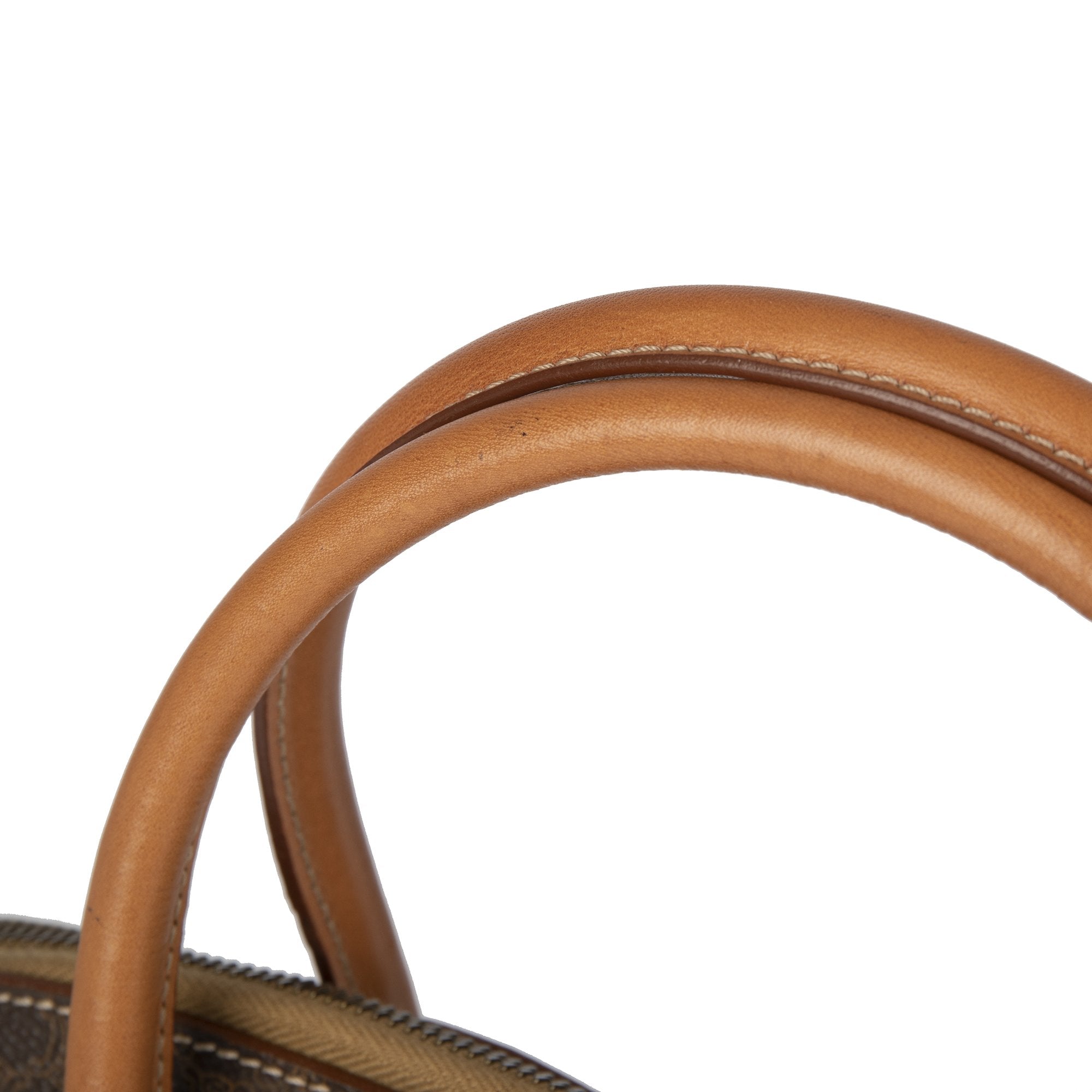 Celine Vintage Macadam Triomphe Dome Bag w/ Strap