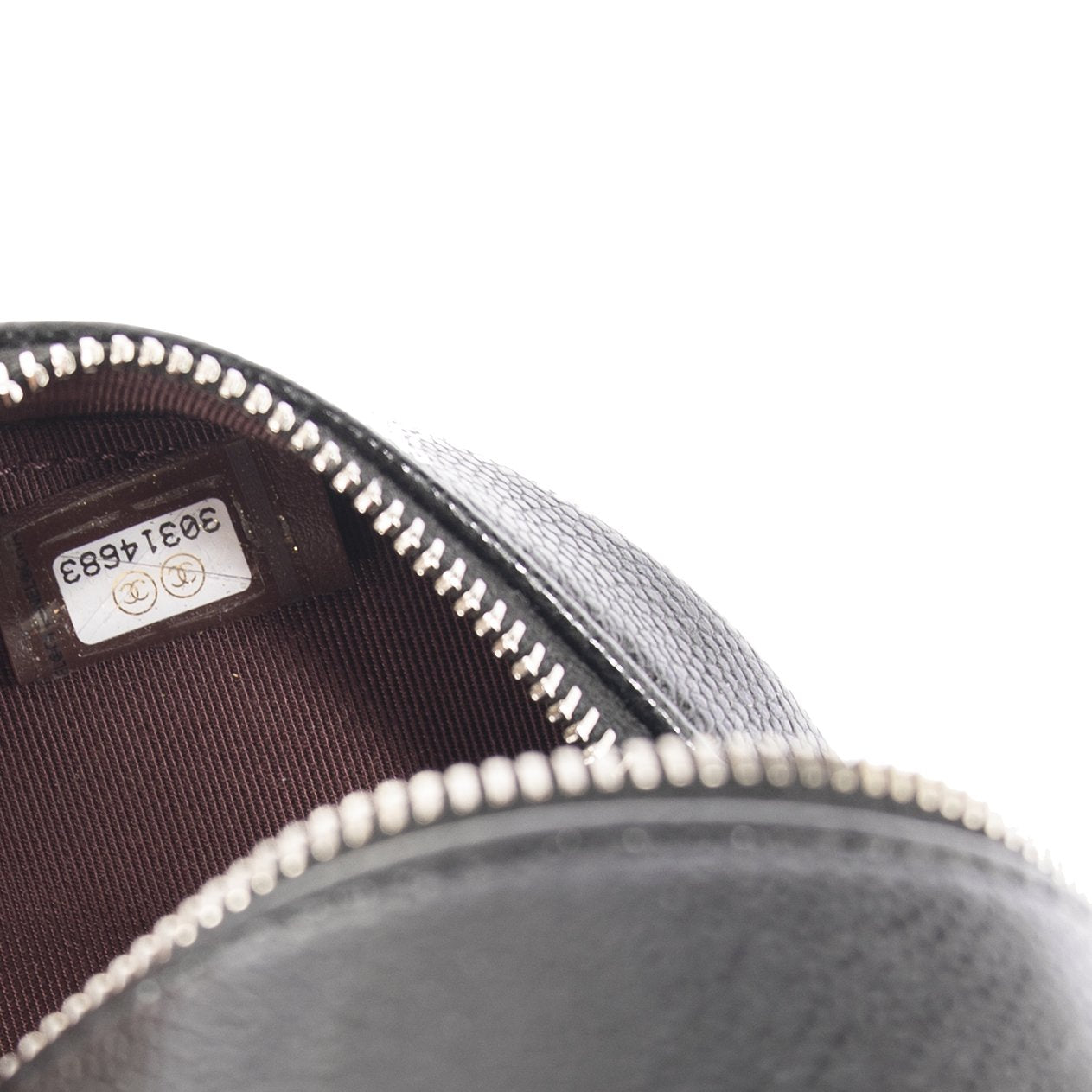 Chanel 2020 Black Caviar O-OT Clutch w/ Chain