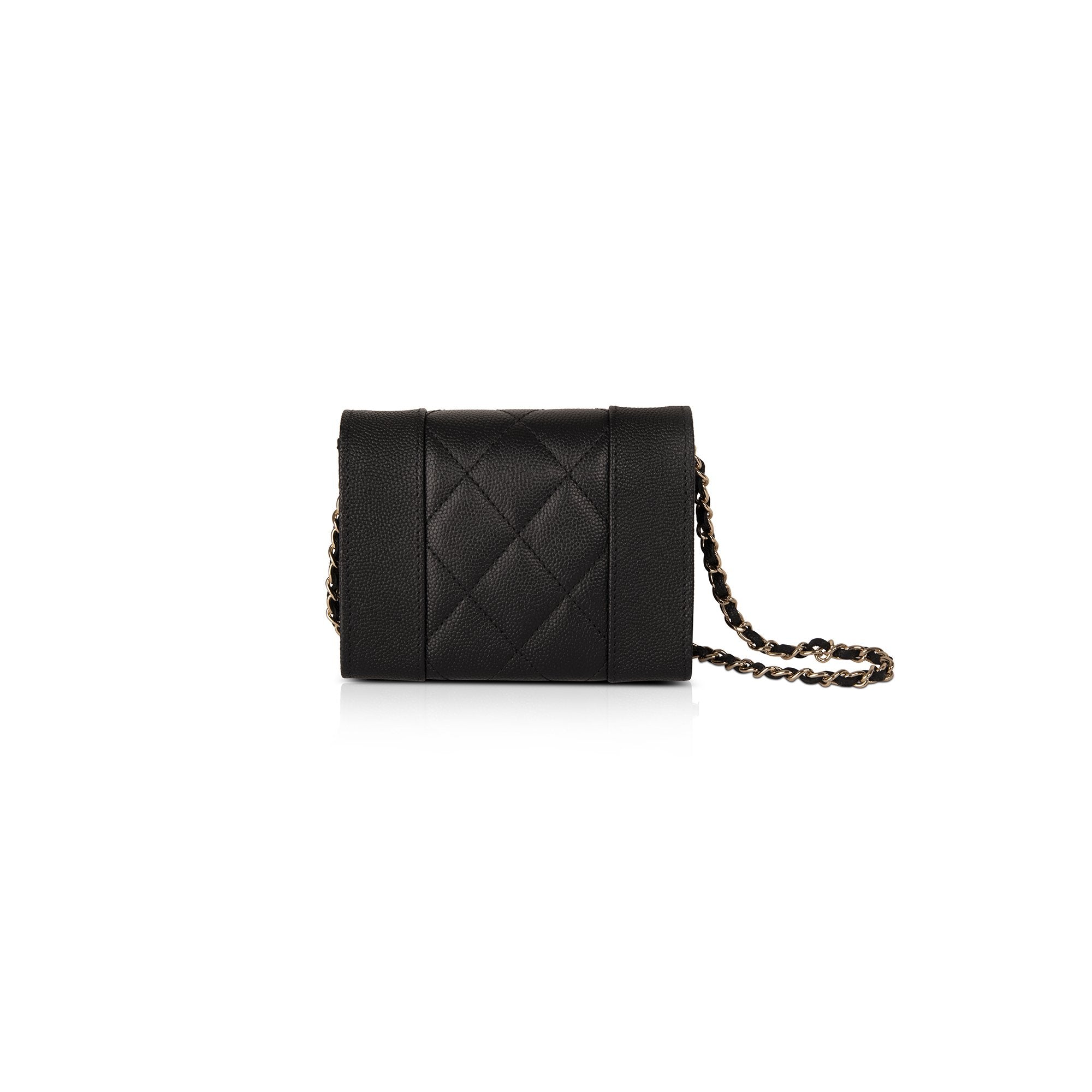 Chanel 2020 Mademoiselle Mini Wallet on Chain Crossbody Bag w/ Box