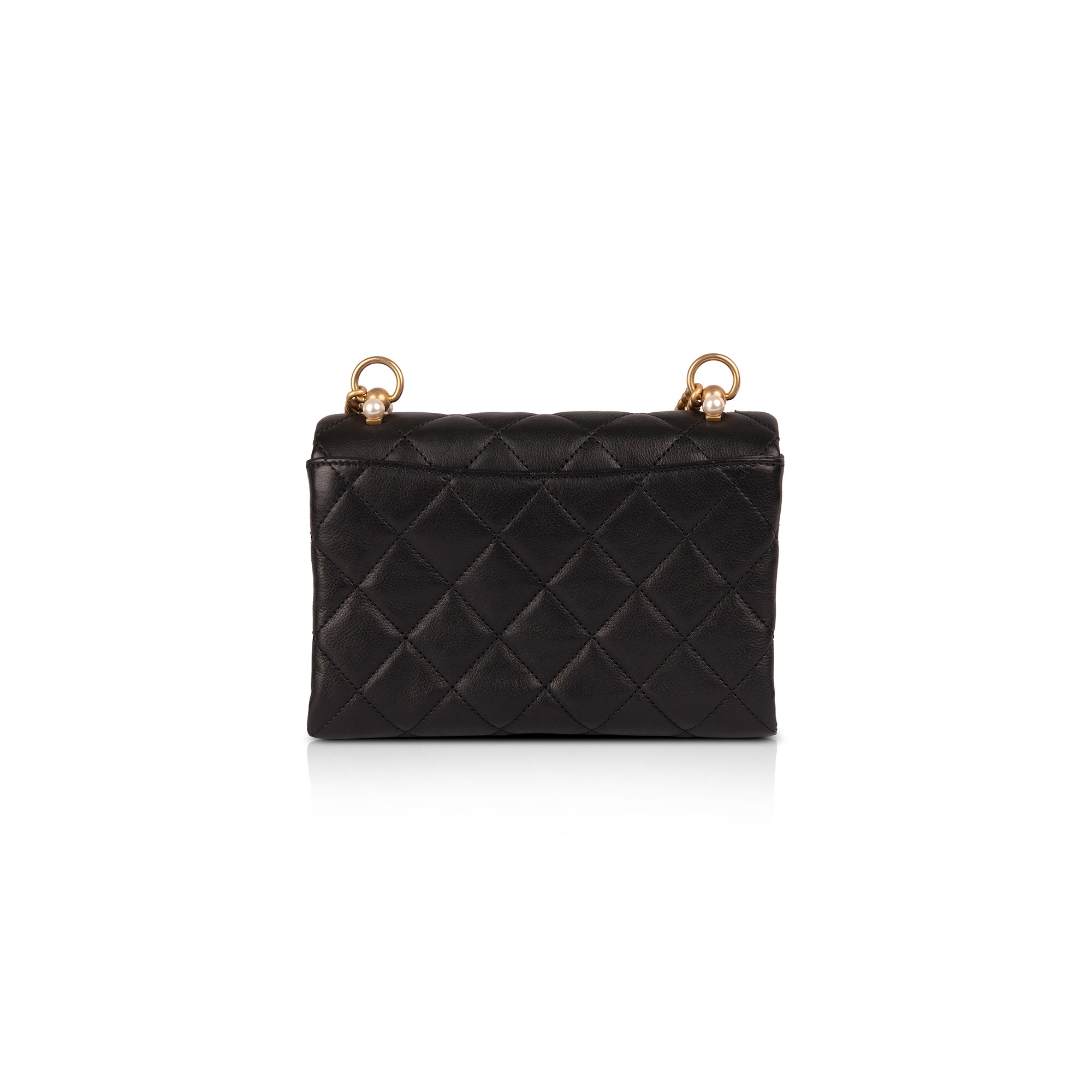 Chanel 2020 Small CC Pearl Accordion Flap Bag w/ Box, Receipt & Authenticity Card