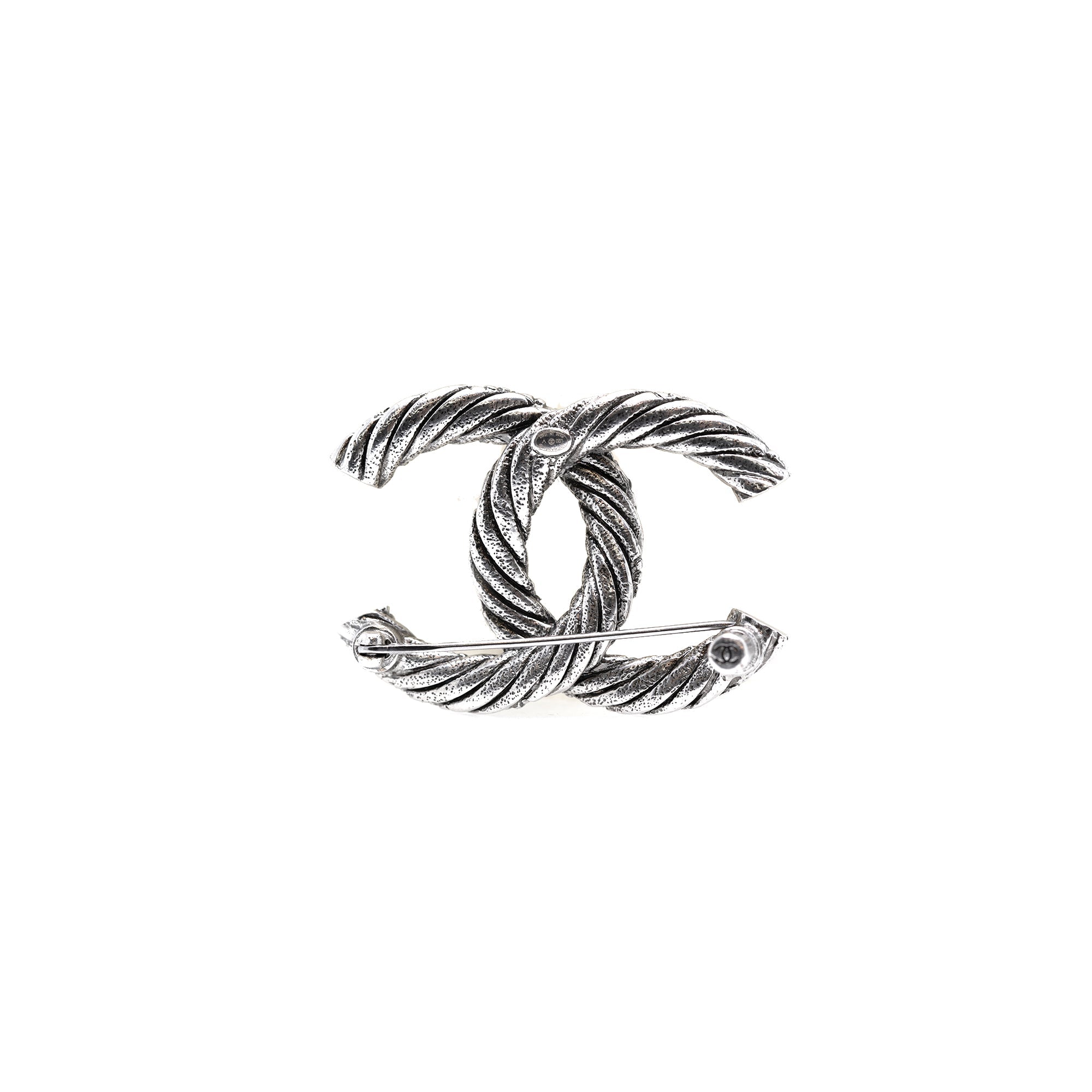 Chanel 2020 Textured CC Brooch