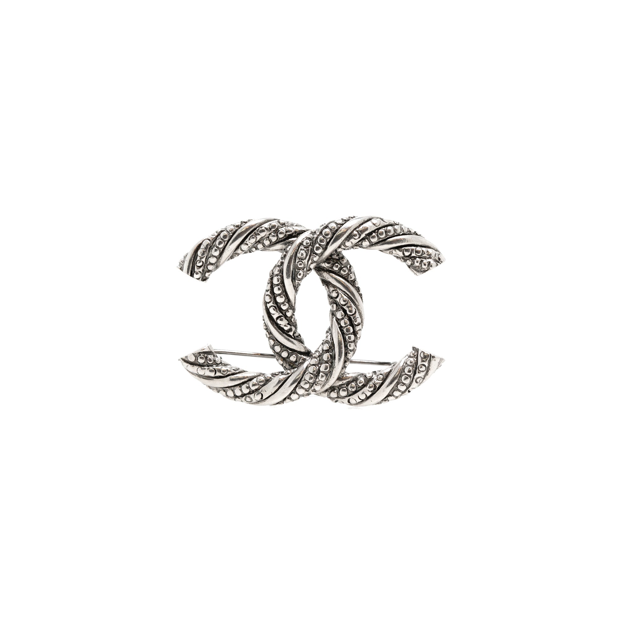 Chanel 2020 Textured CC Brooch