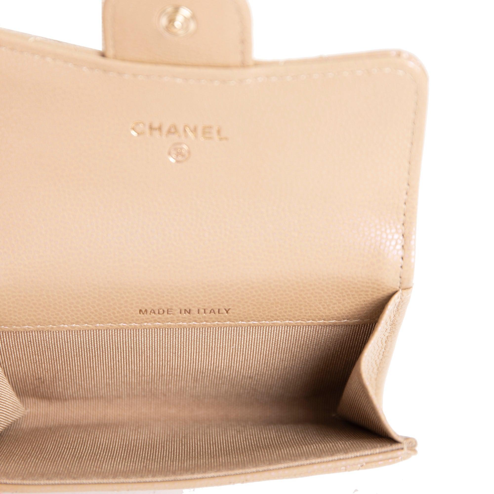 Chanel 2021 Caviar Classic Card Holder w/ Box & Authenticity Card