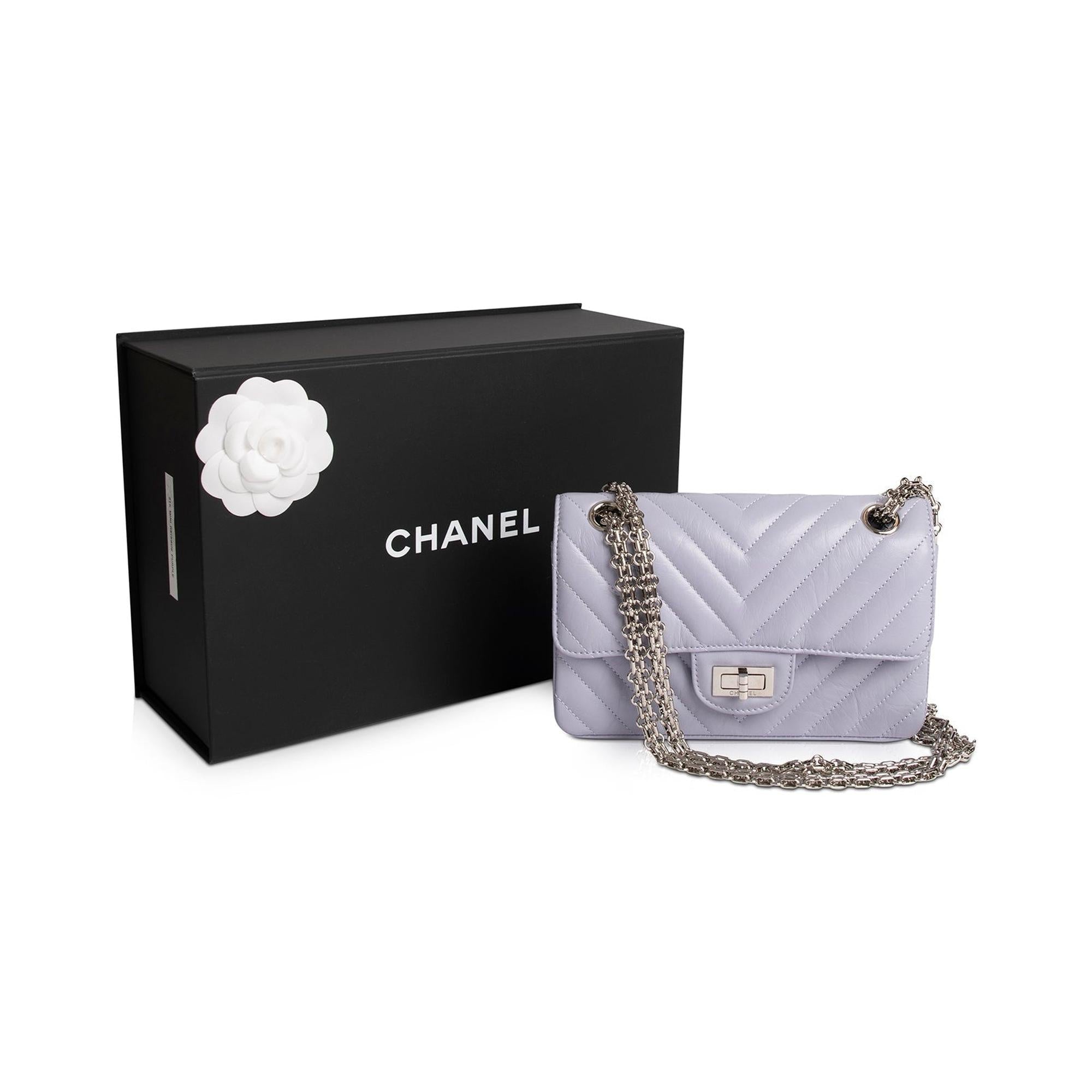 Chanel 2021 Chevron Mini Reissue 2.55 Flap Bag w/ Box