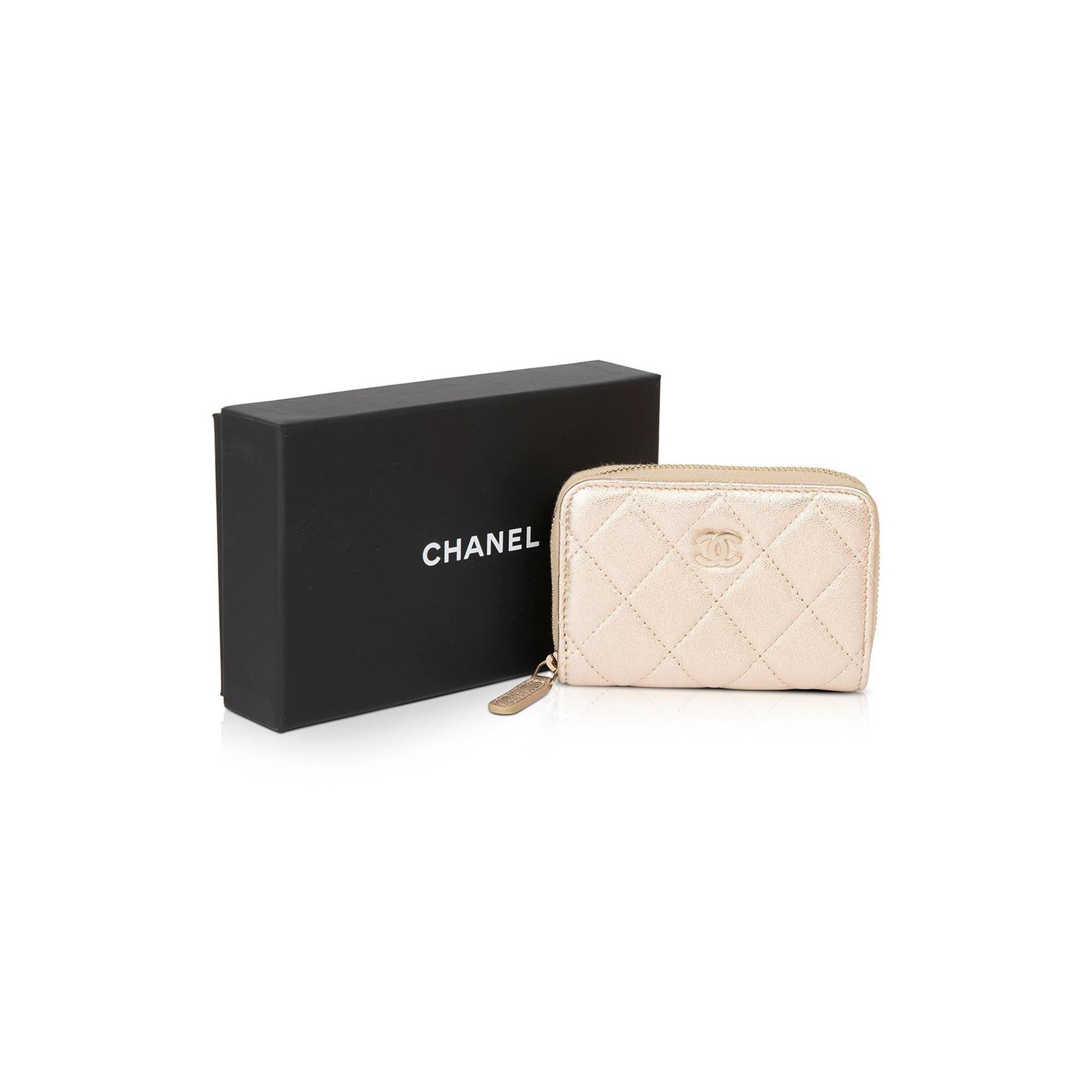 Chanel 2021 Classic Zipped Coin Purse w/ Box & Authenticity Card