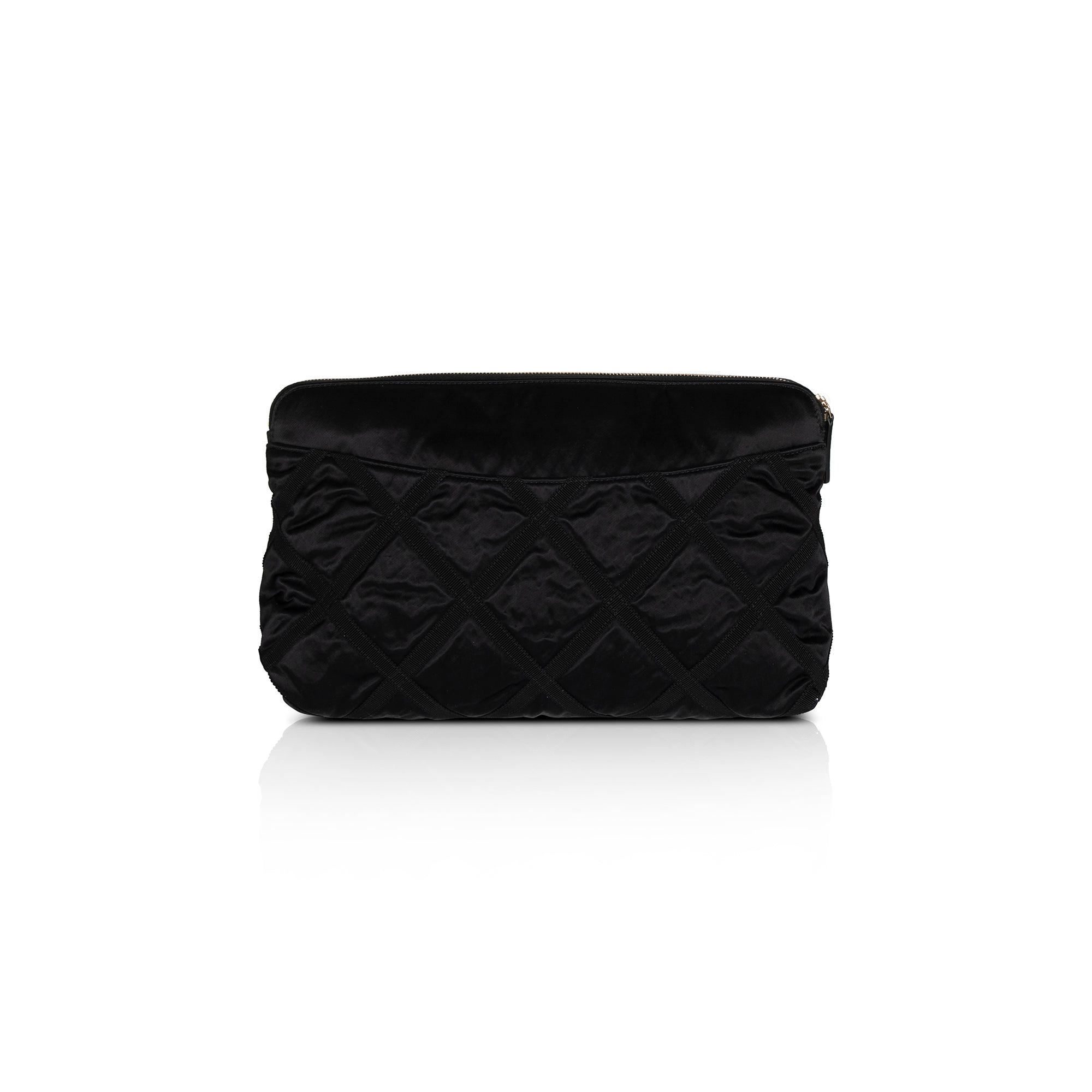 Chanel 2021 Nylon Grosgrain Lifestyle Pouch with Foldable Tote Bag
