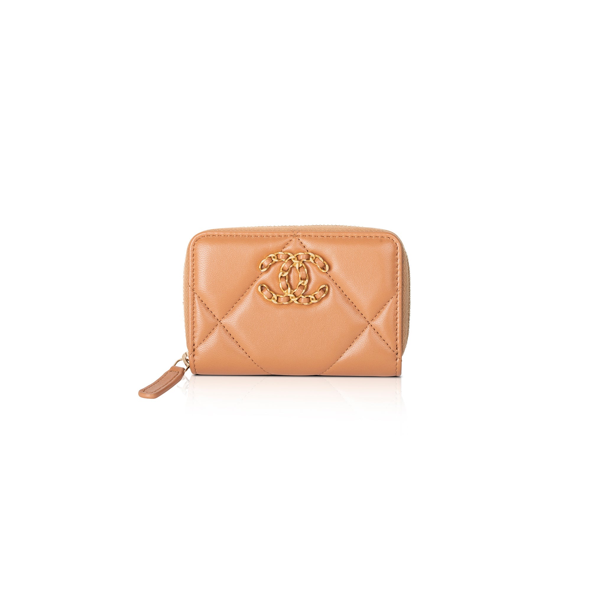 Chanel 2022 19 Zipped Coin Purse w/ Box & Receipt