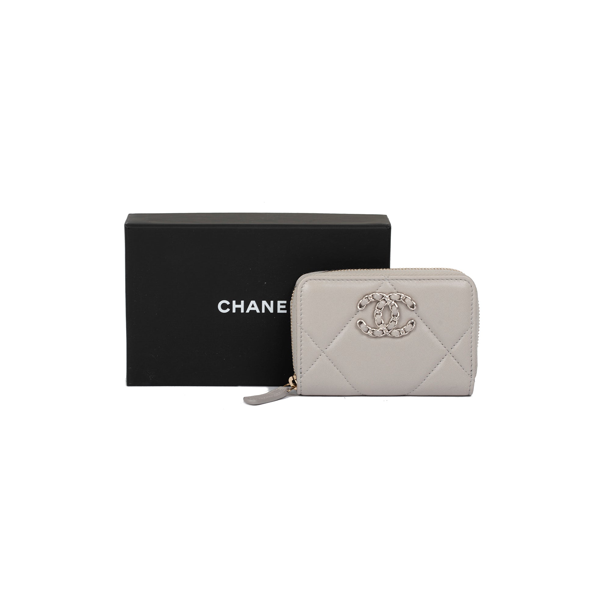 Chanel 2022 19 Zipped Coin Purse w/ Box & Receipt
