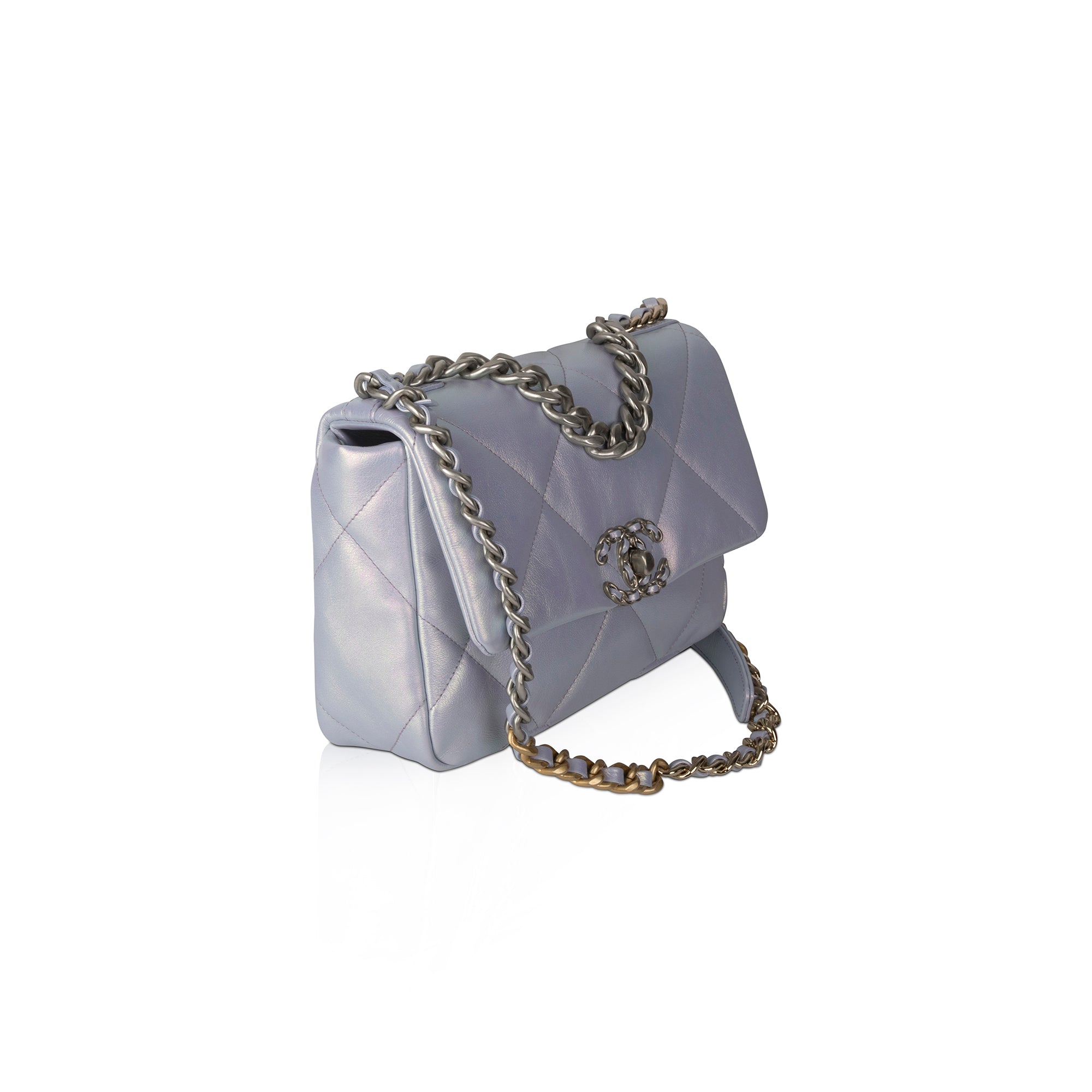 Chanel 2022 Iridescent Medium 19 Flap Bag w/ Box