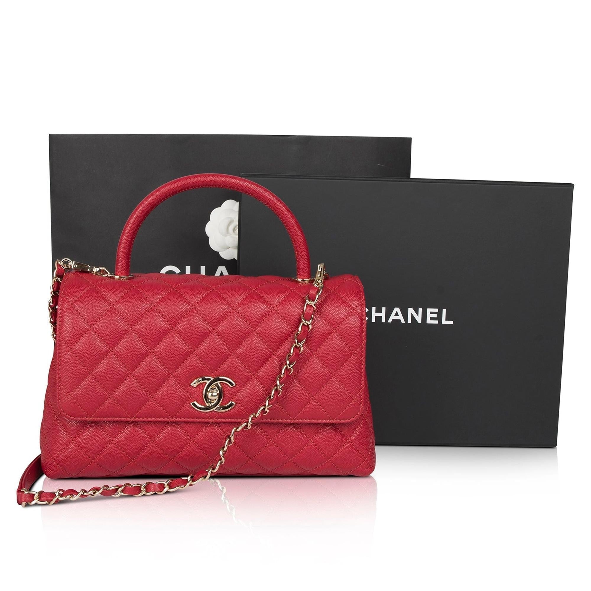 Chanel 2022 Medium Coco Handle Bag w/ Box