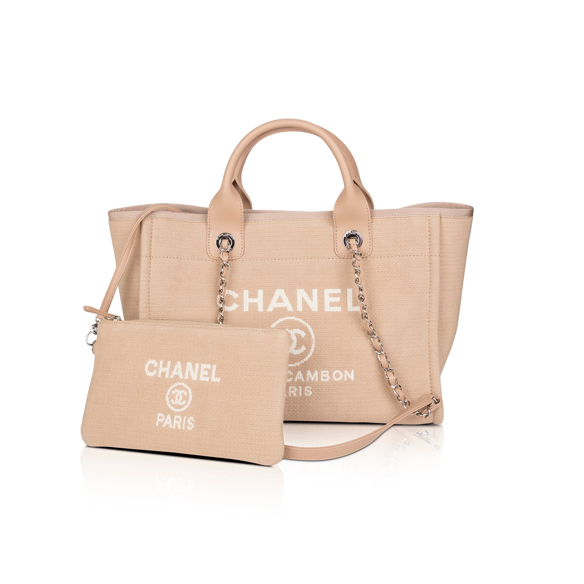 Chanel 2022 Mixed Fibers Small Deauville Tote w/ Box