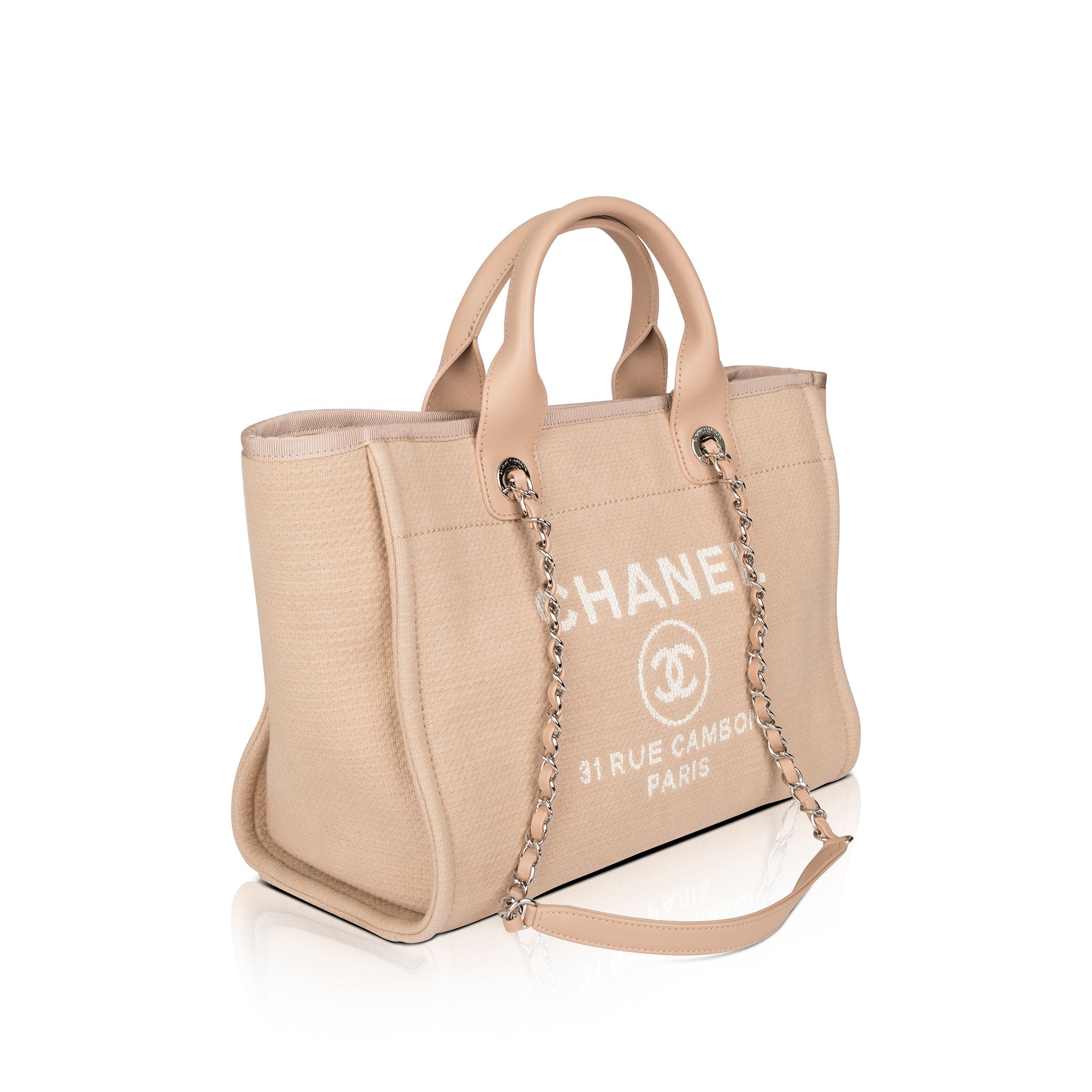 Chanel 2022 Mixed Fibers Small Deauville Tote w/ Box