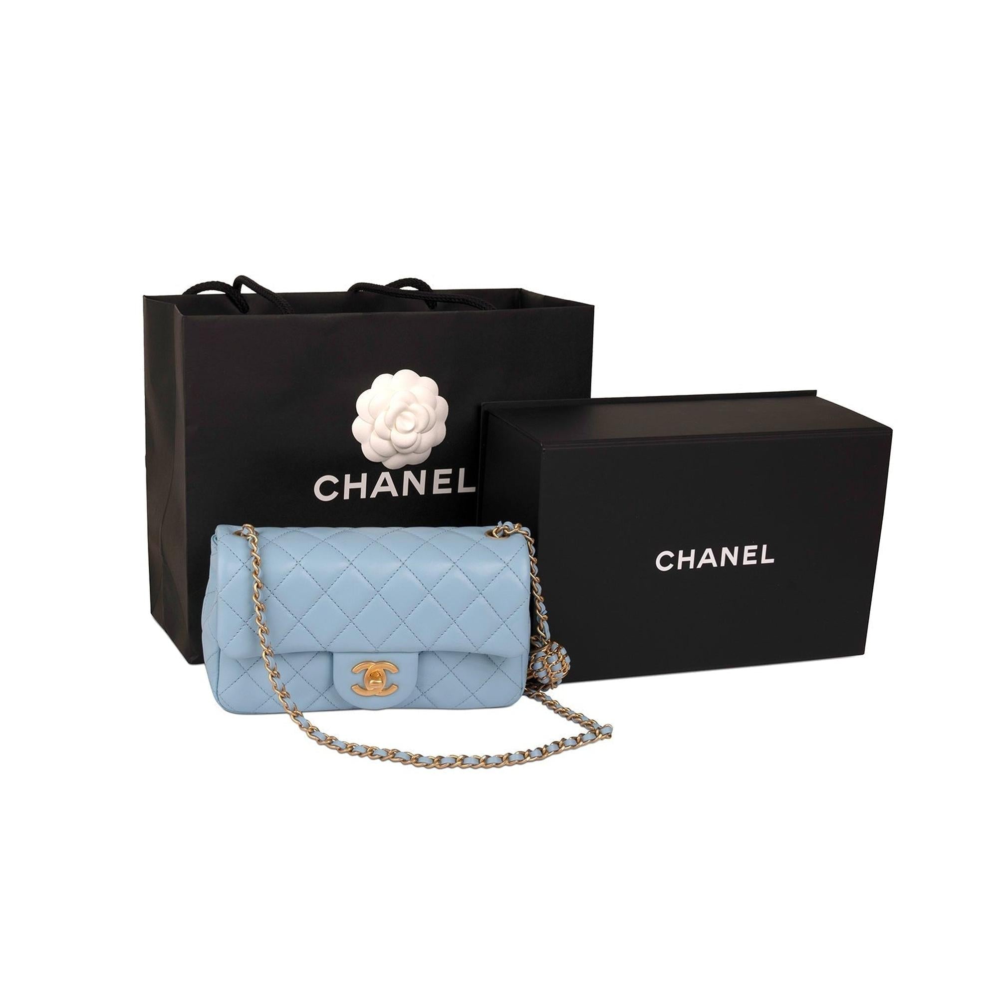 Chanel 2022 Pearl Crush Mini Flap Bag w/ Box & Receipt