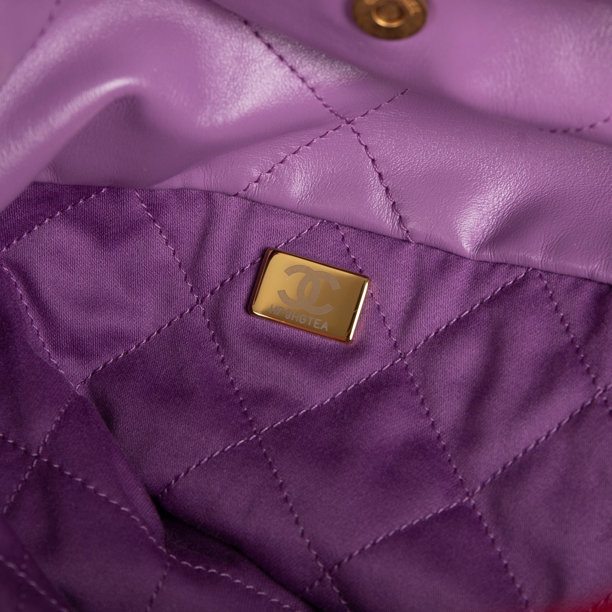 Chanel 2022 Shiny Calfskin 22 Hobo w/ Box & Receipt