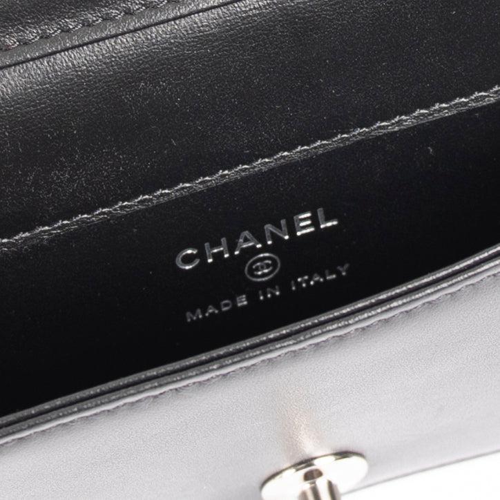 Chanel 2022 Strass Card Holder on Chain w/ Box