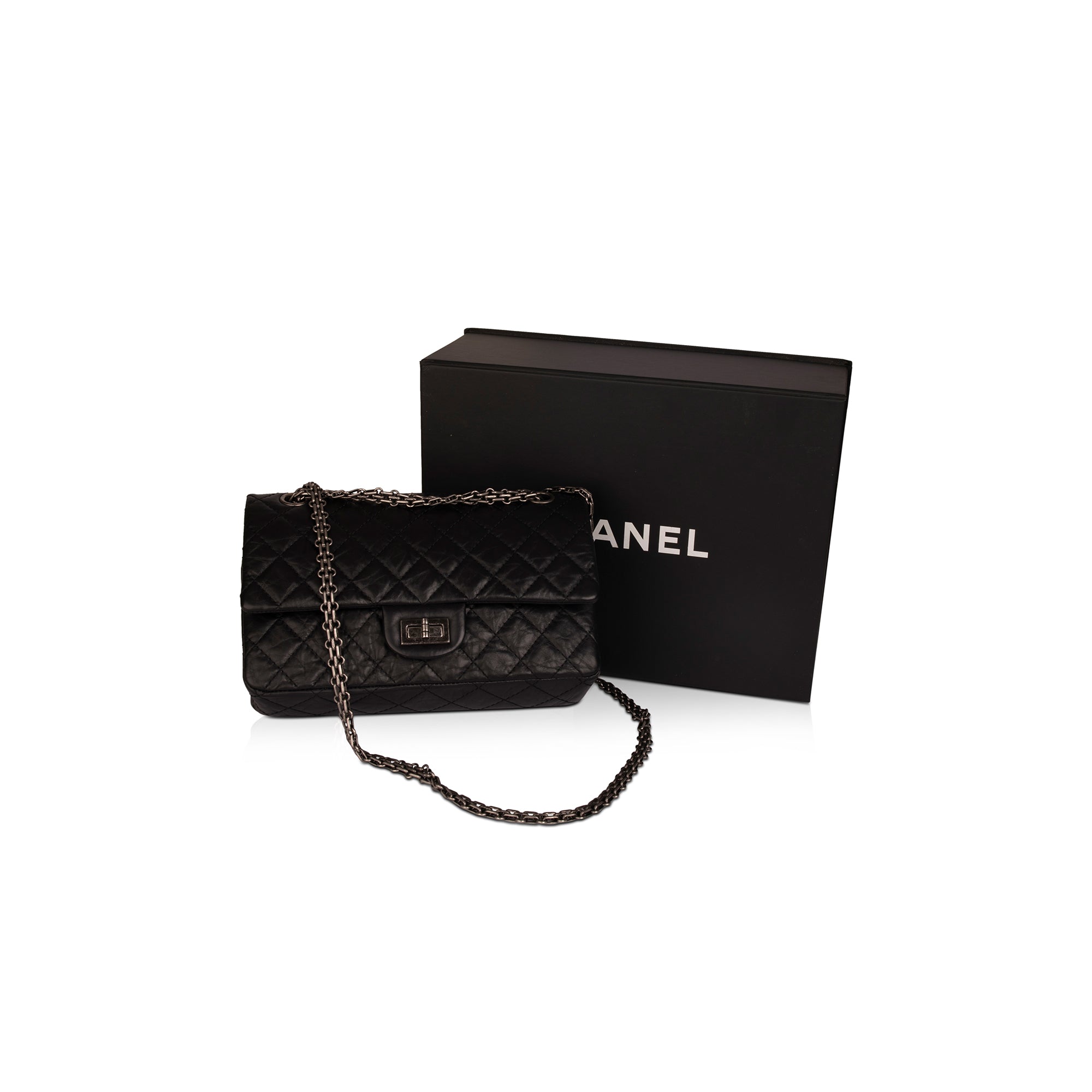 Chanel 2.55 Reissue 225 Double Flap Bag w/ Box