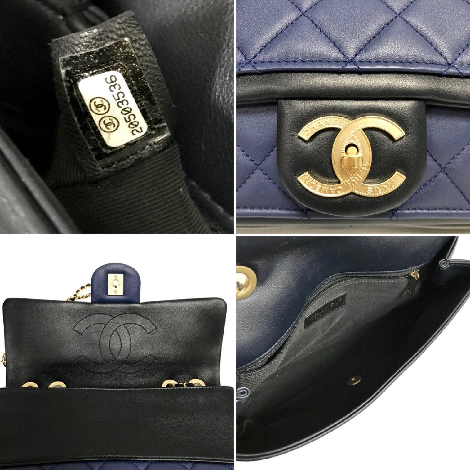 Chanel Bicolor Medium Flap Bag