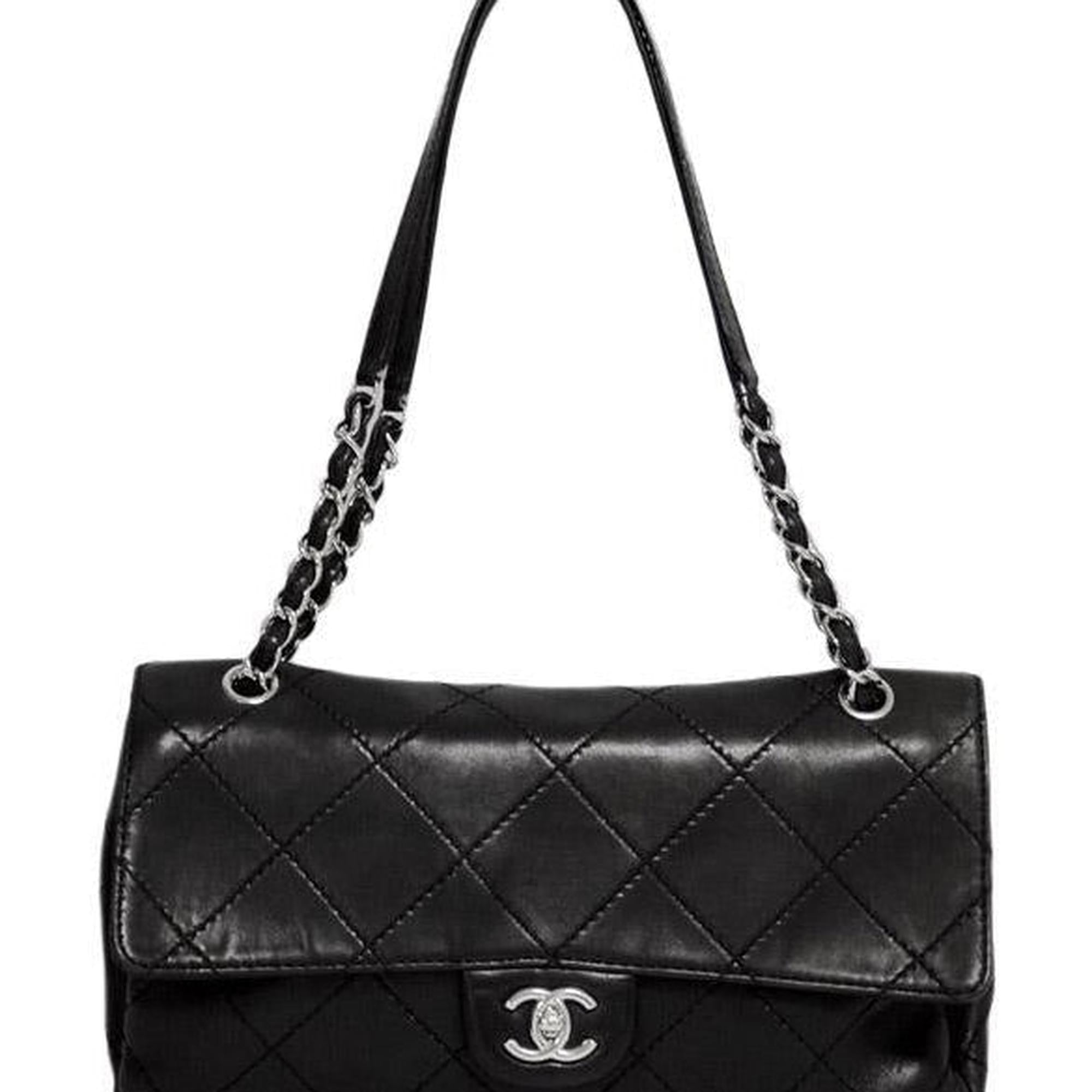 Chanel Black Calfskin Jumbo Flap