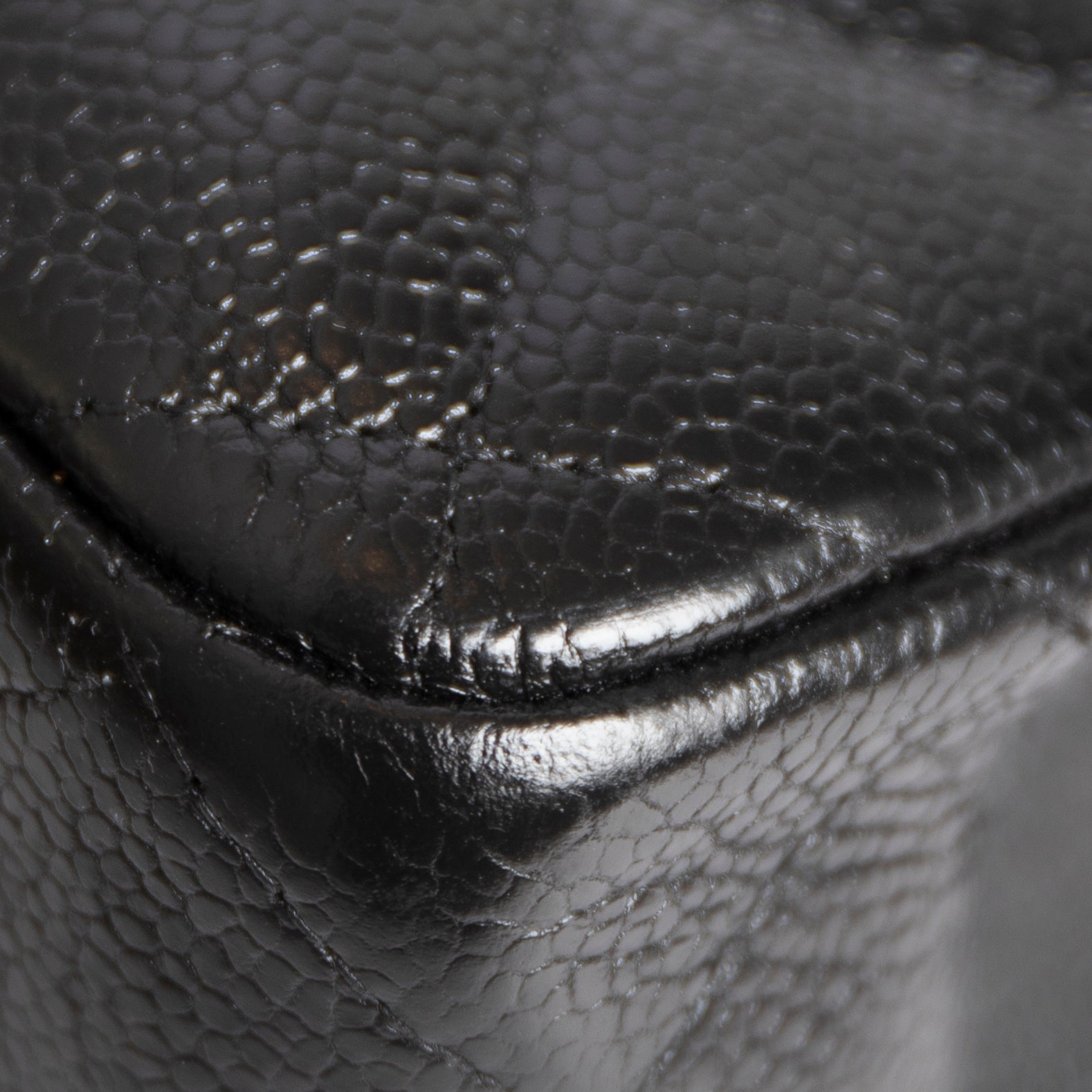 Chanel Black Caviar Classic Jumbo Double Flap Bag w/ Box & Authenticity Card