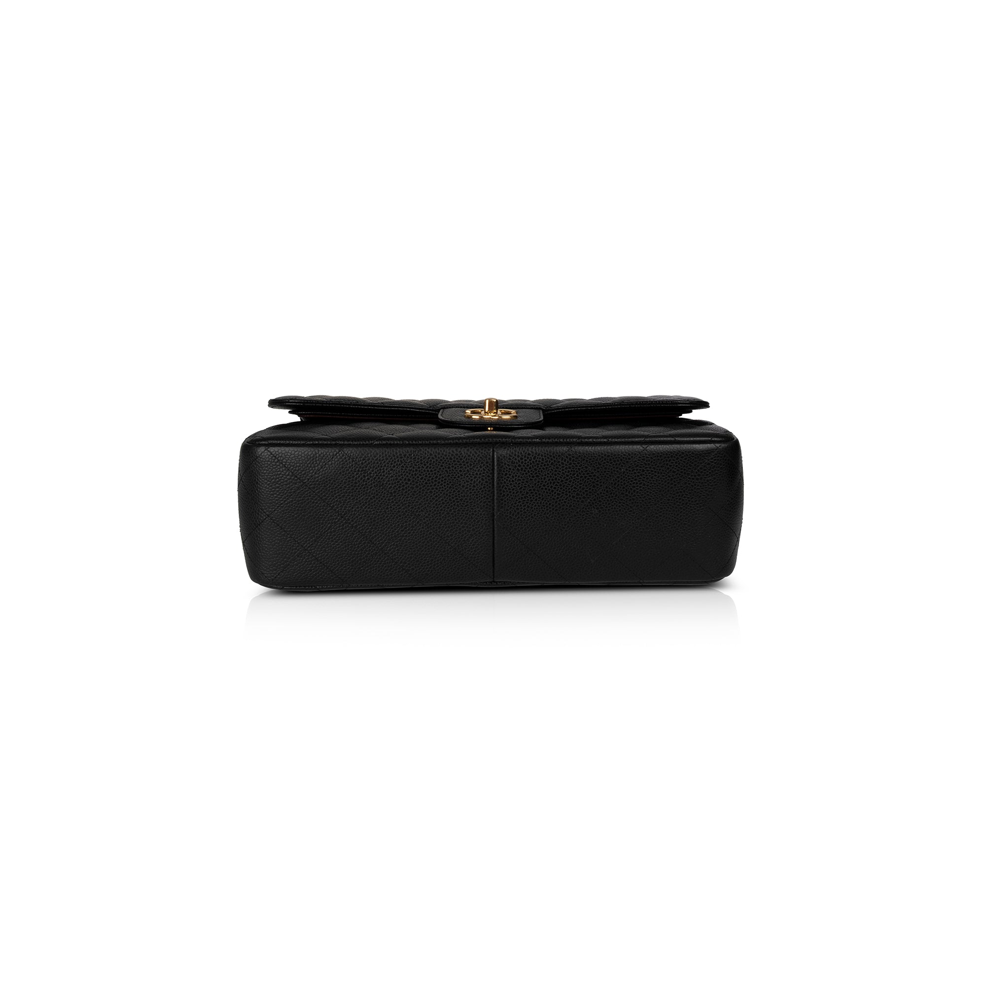 Chanel Black Caviar Classic Jumbo Double Flap Bag w/ Box & Authenticity Card
