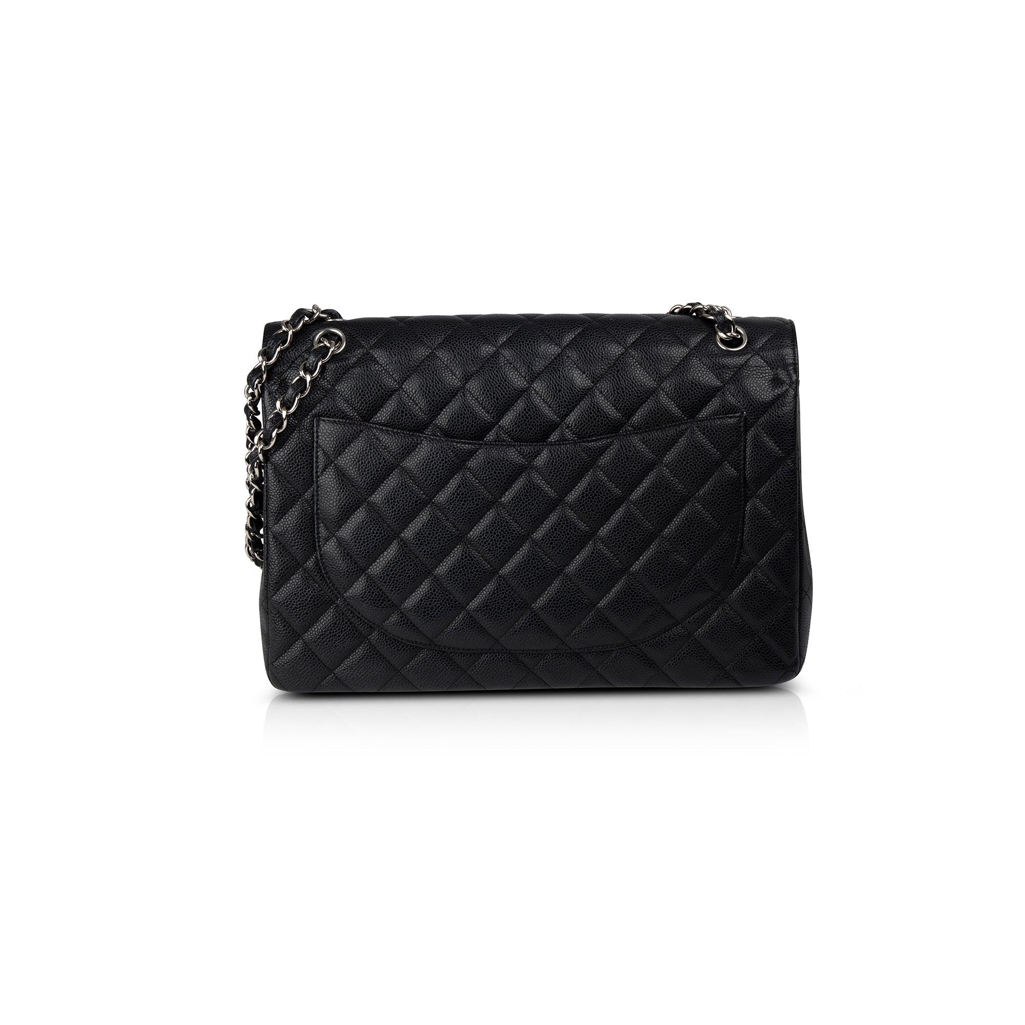 Chanel Black Caviar Classic Maxi Double Flap Bag