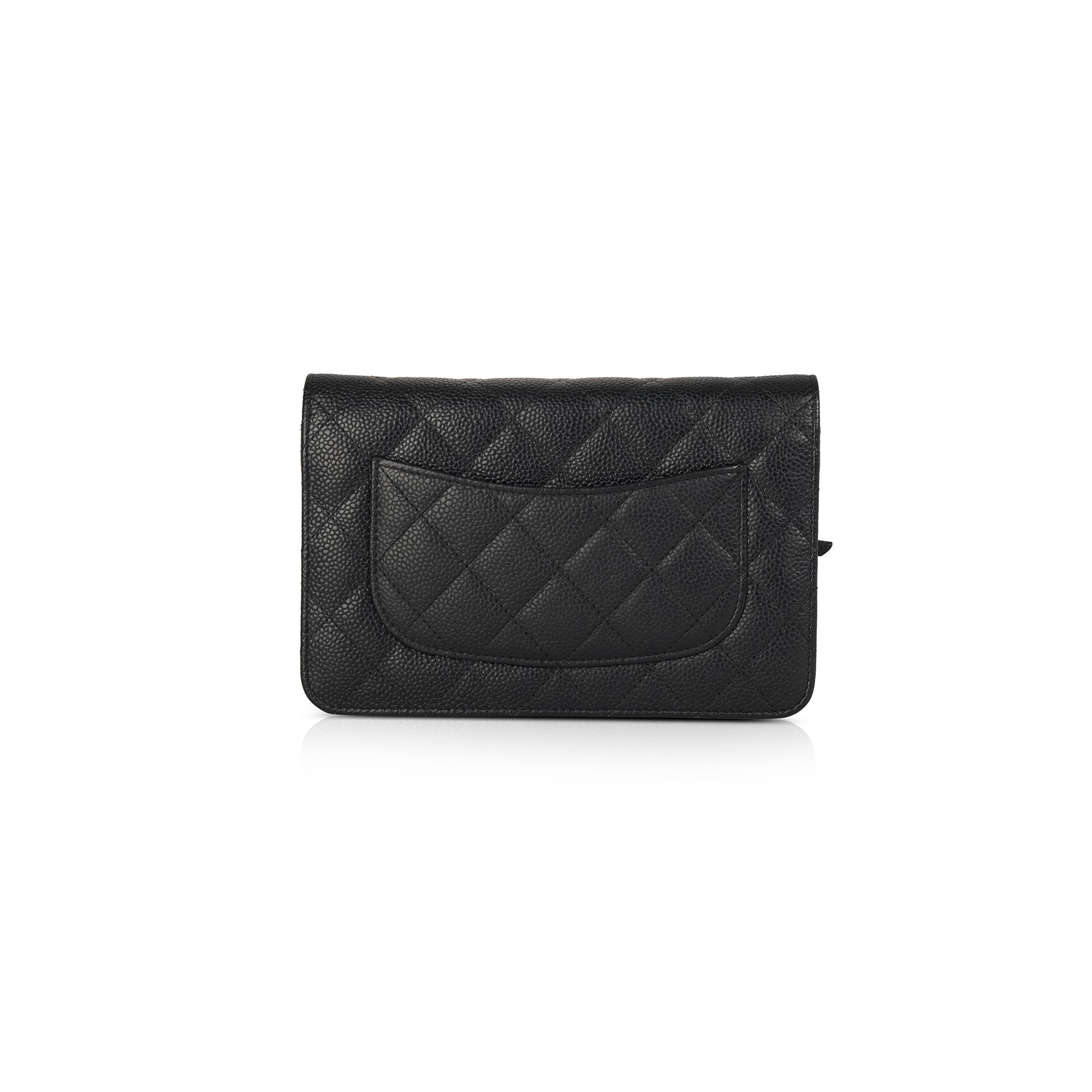 Chanel Black Caviar Classic Wallet on Chain