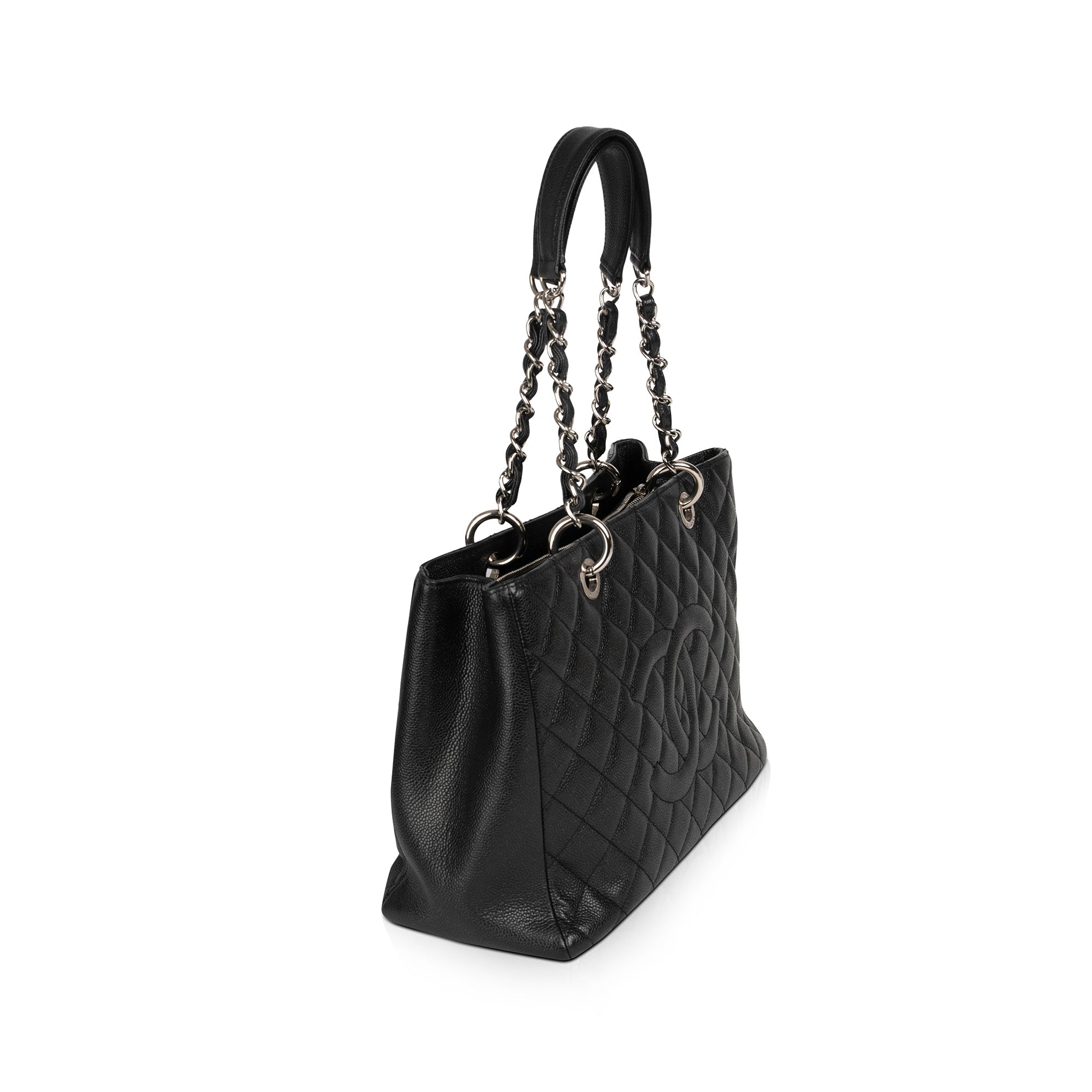 Chanel Black Caviar Leather Grand Shopping Tote (GST)
