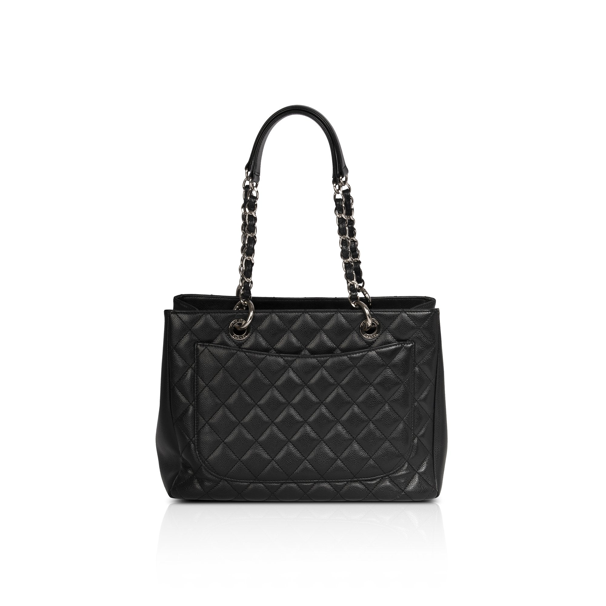Chanel Black Caviar Leather Grand Shopping Tote (GST)