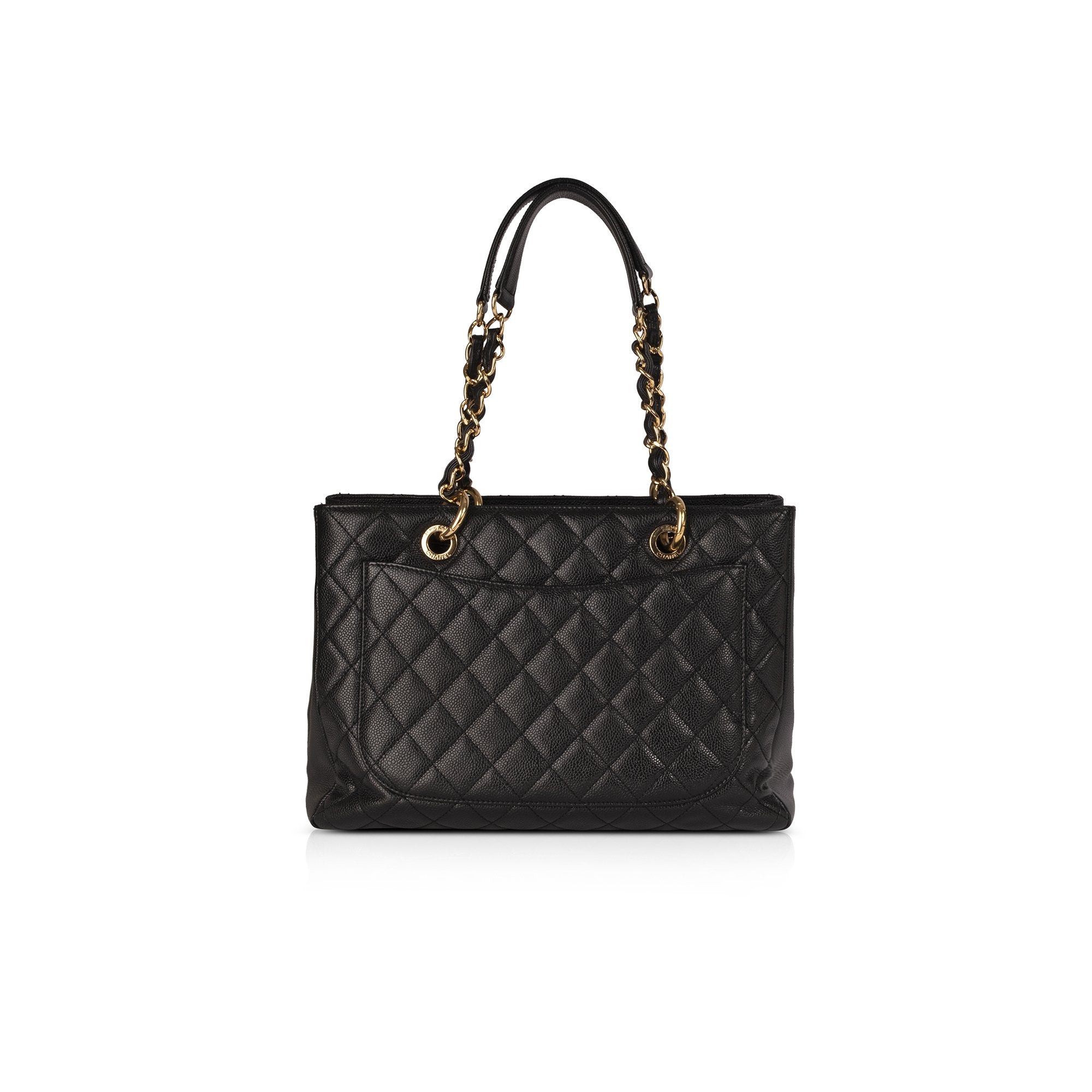 Chanel Black Caviar Leather Grand Shopping Tote (GST)