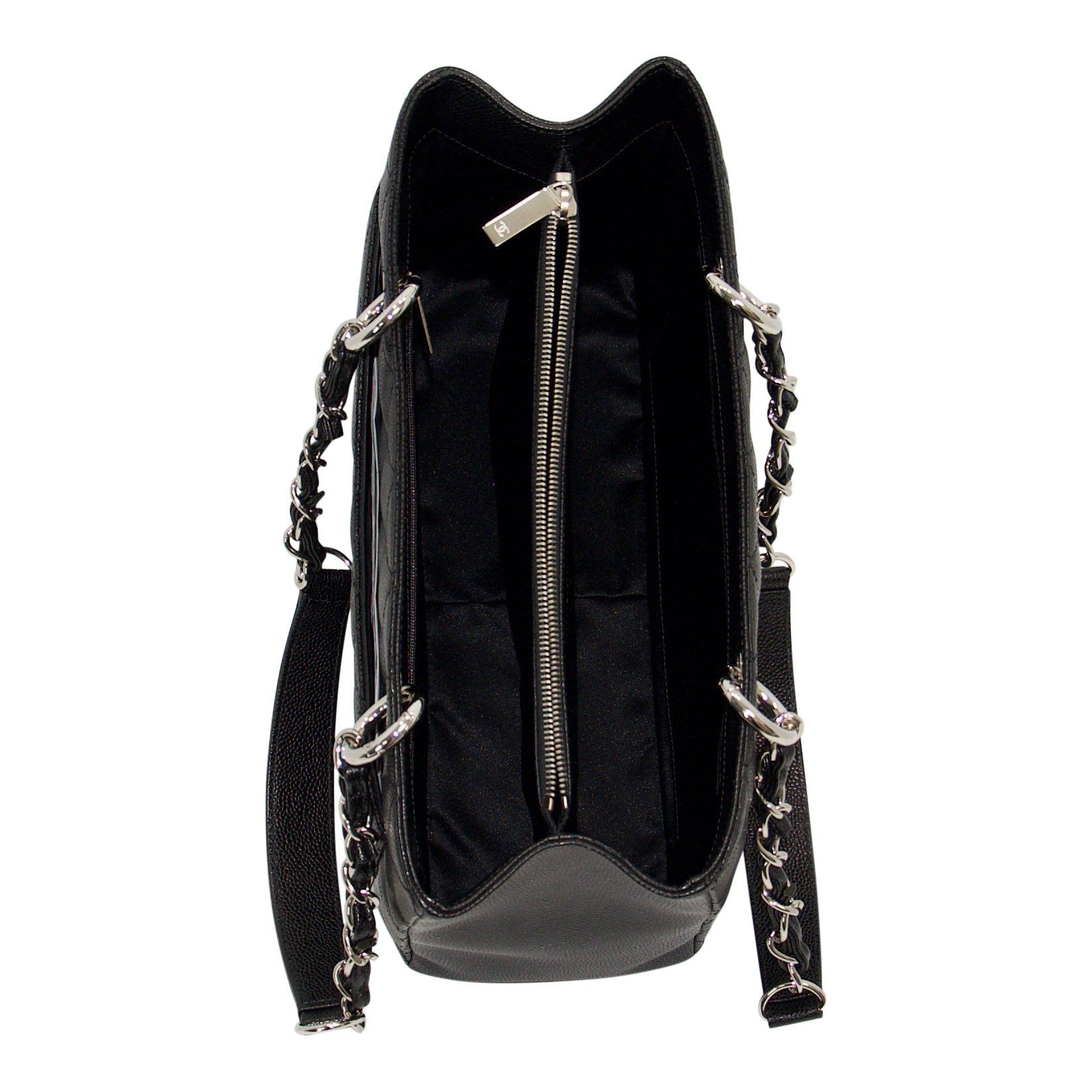 Chanel Black Caviar Leather Grand Shopping Tote (GST)