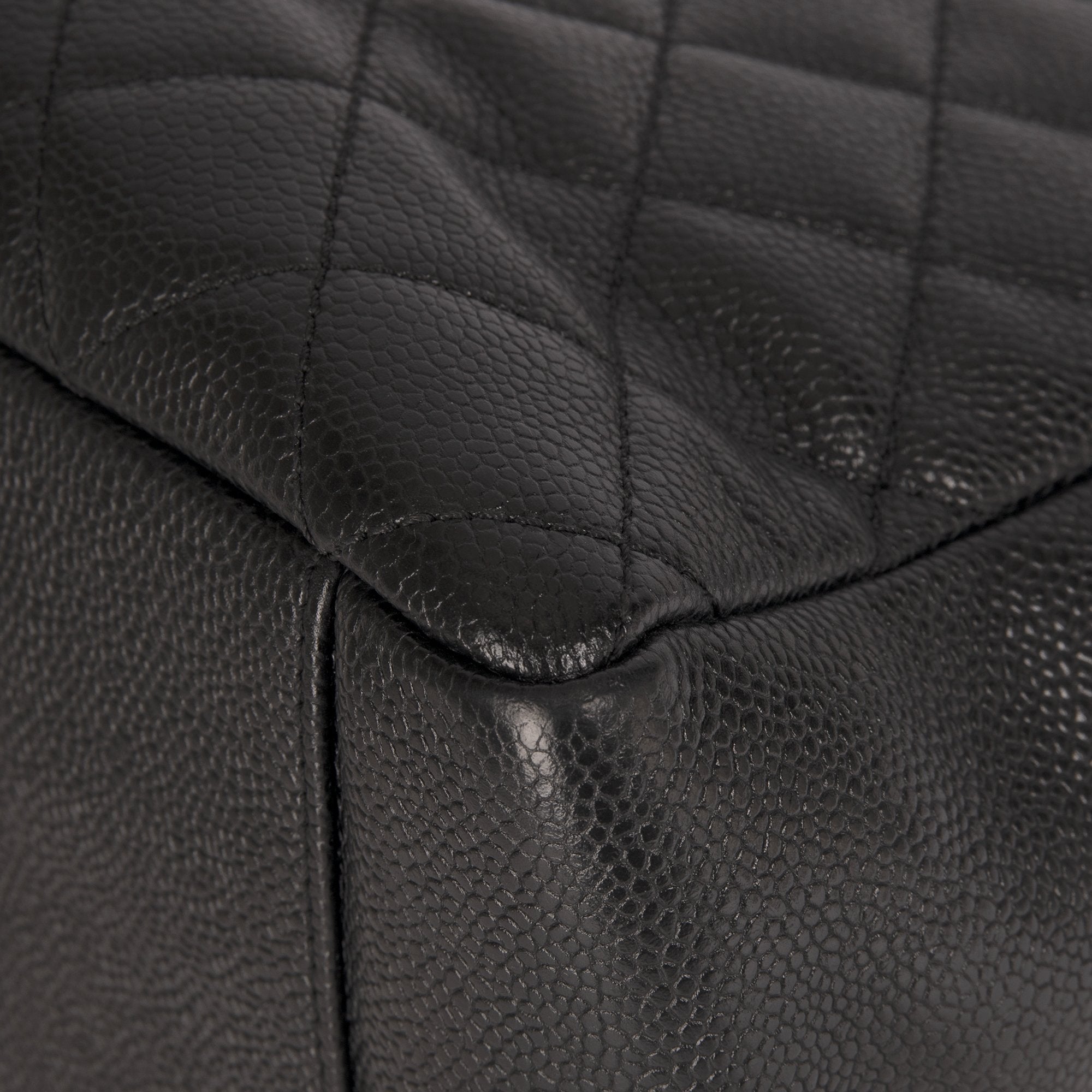 Chanel Black Caviar Leather Grand Shopping Tote (GST)