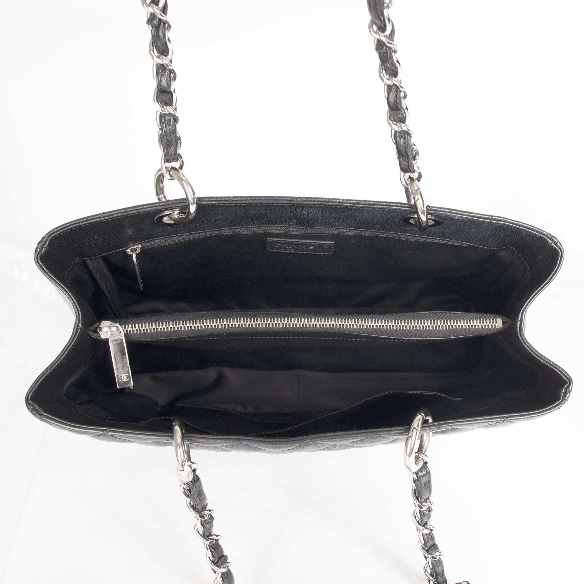 Chanel Black Caviar Leather Grand Shopping Tote (GST)