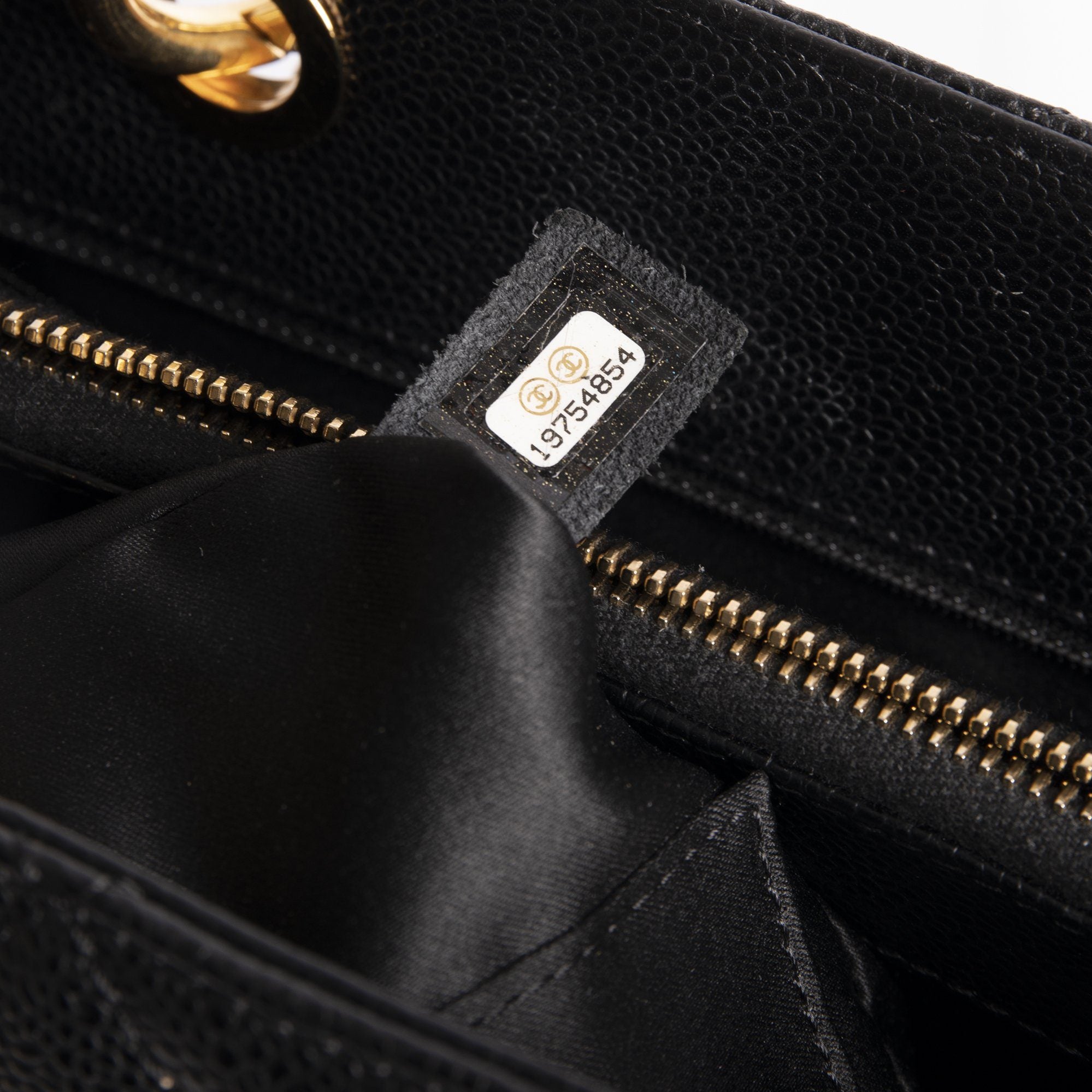 Chanel Black Caviar Leather Grand Shopping Tote (GST)