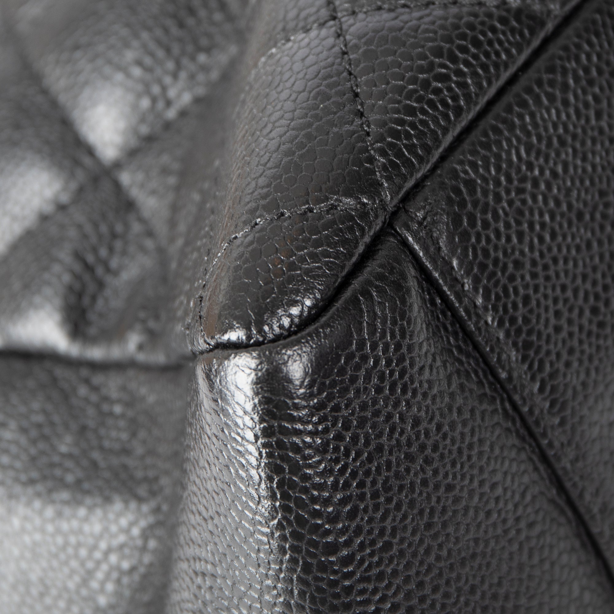 Chanel Black Caviar Leather Grand Shopping Tote (GST)
