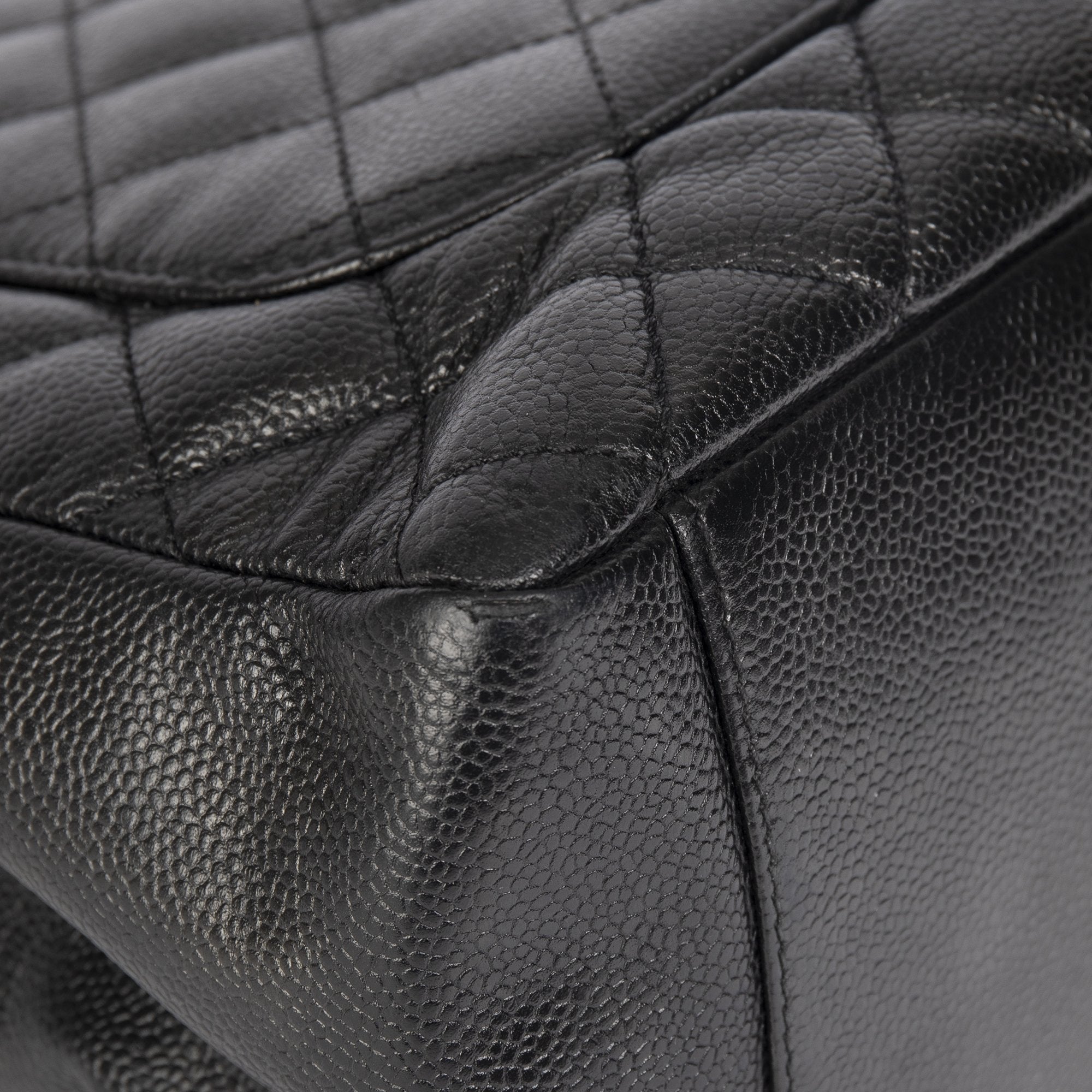Chanel Black Caviar Leather Grand Shopping Tote (GST)
