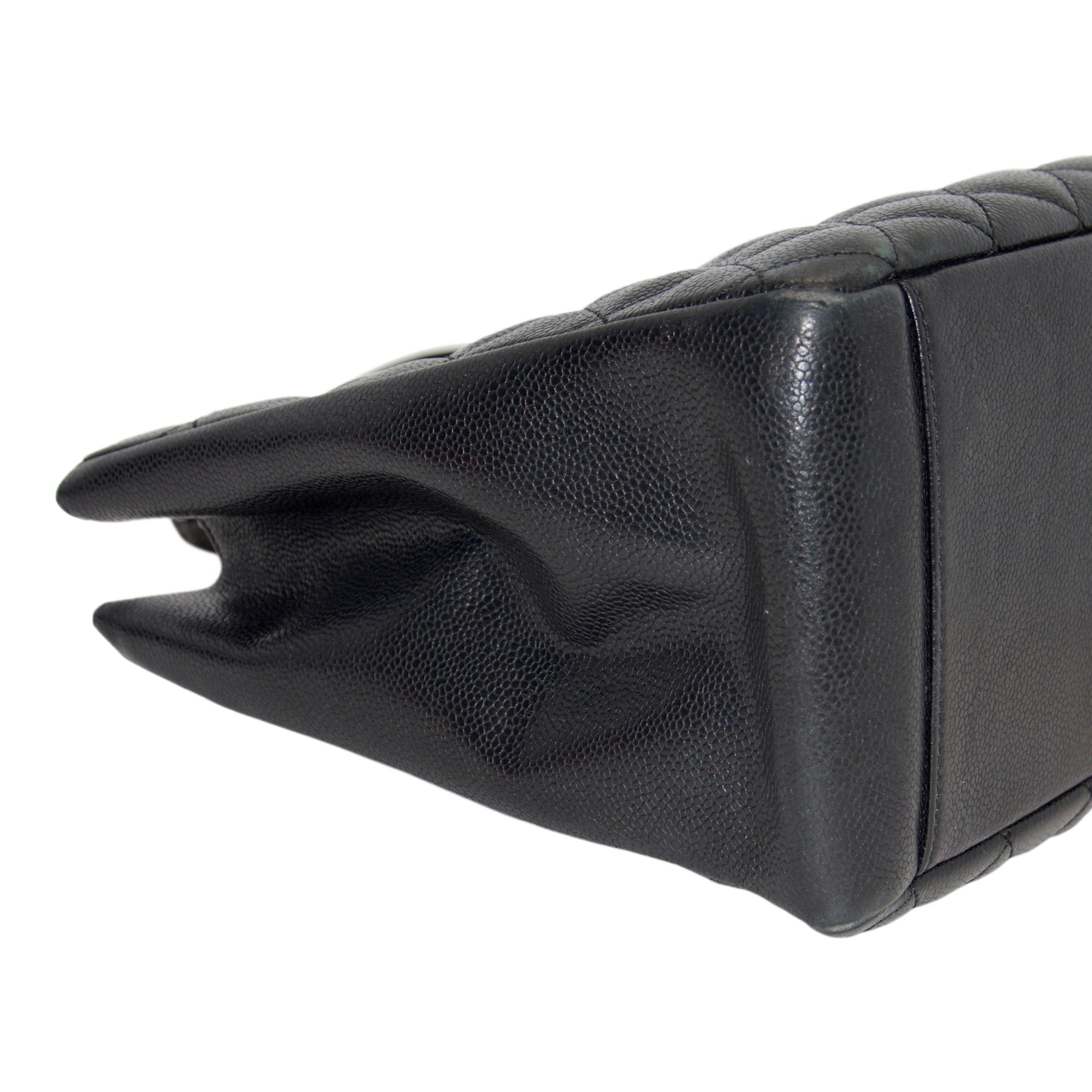 Chanel Black Caviar Leather Grand Shopping Tote (GST)