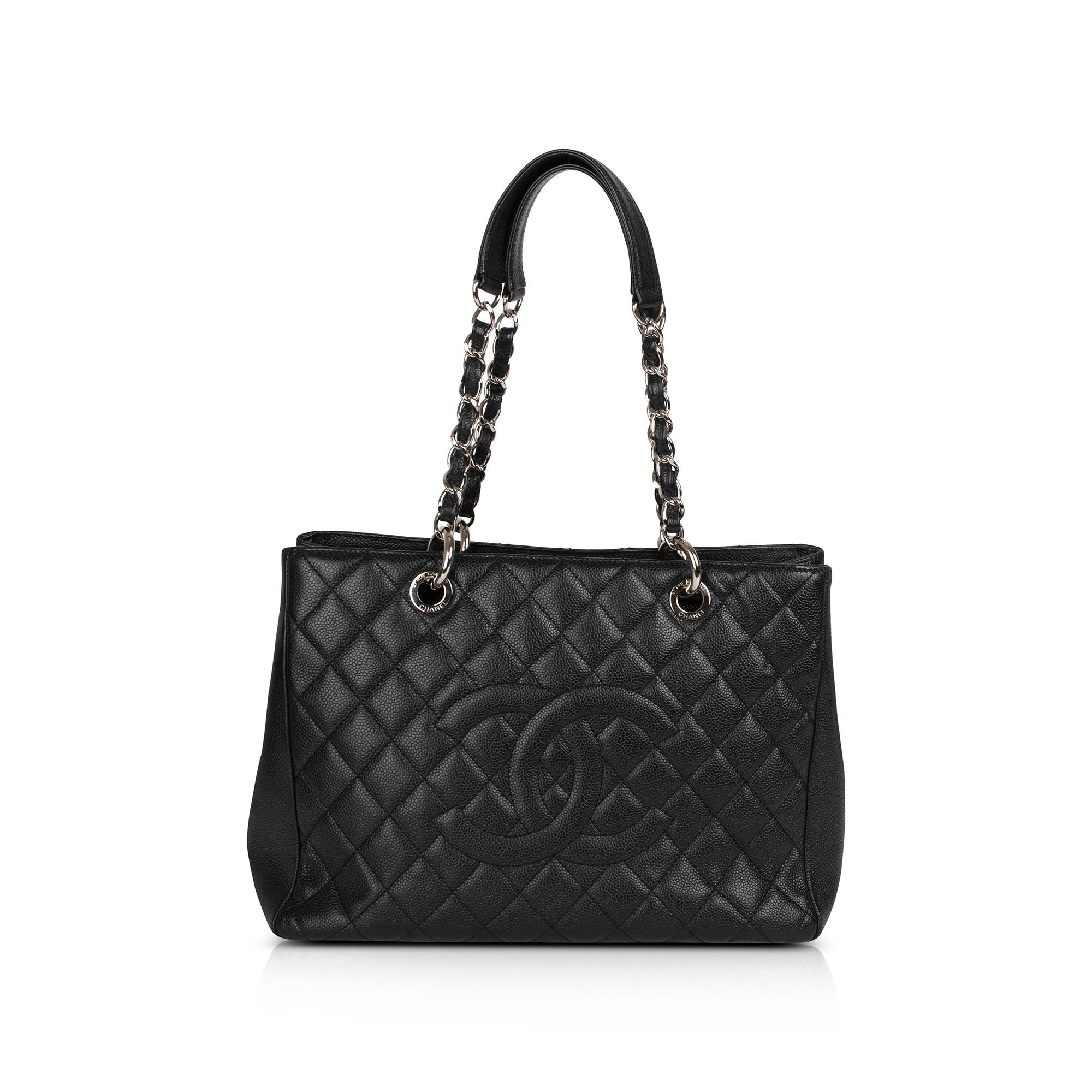 Chanel Black Caviar Leather Grand Shopping Tote (GST)