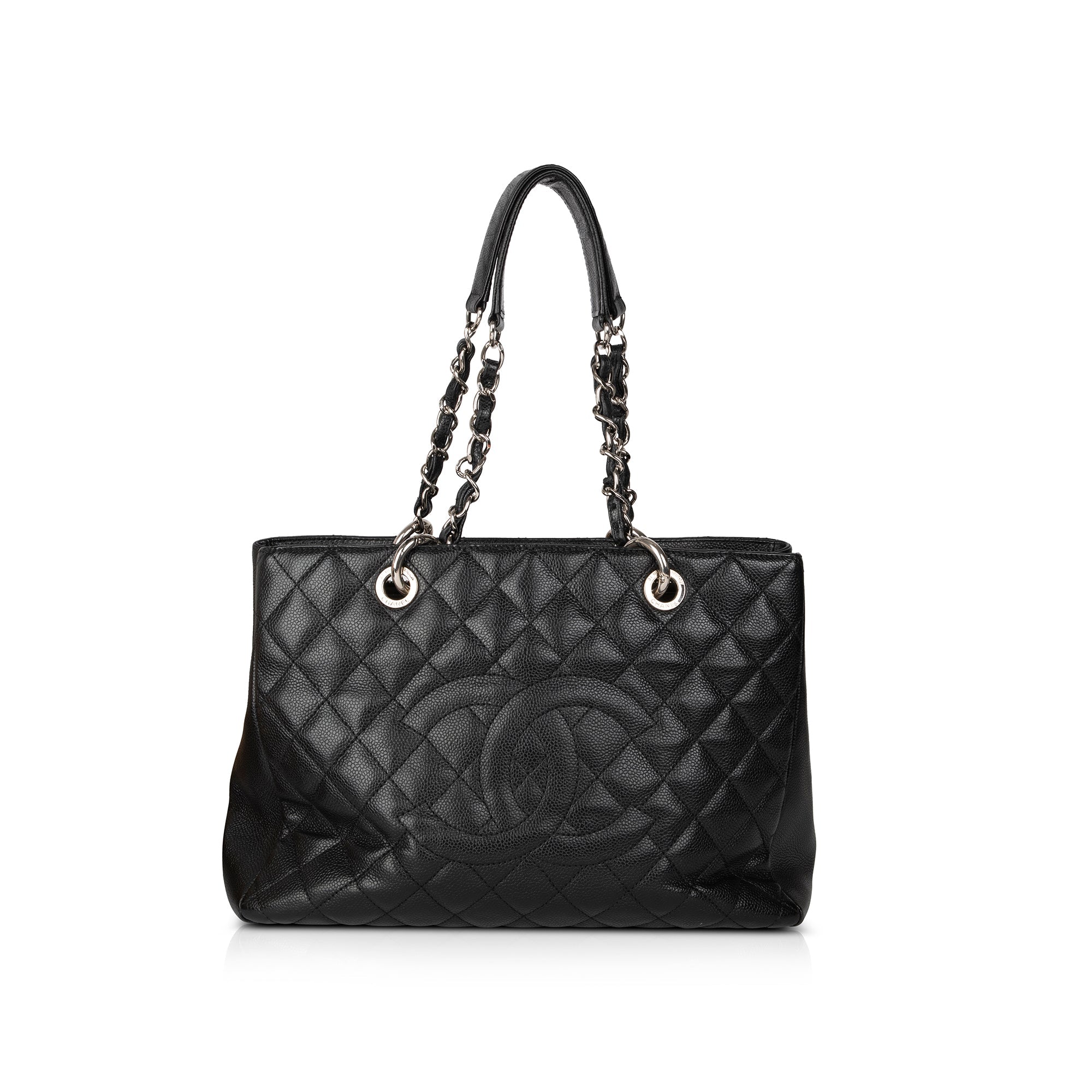 Chanel Black Caviar Leather Grand Shopping Tote (GST)